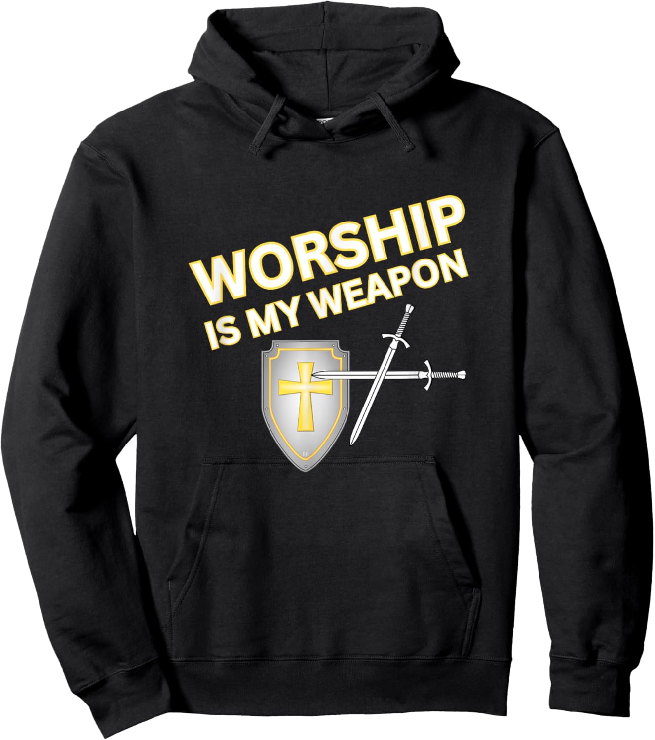 WORSHIP IS MY WEAPON Jesus Followers Hoodie - Hoodie | Black