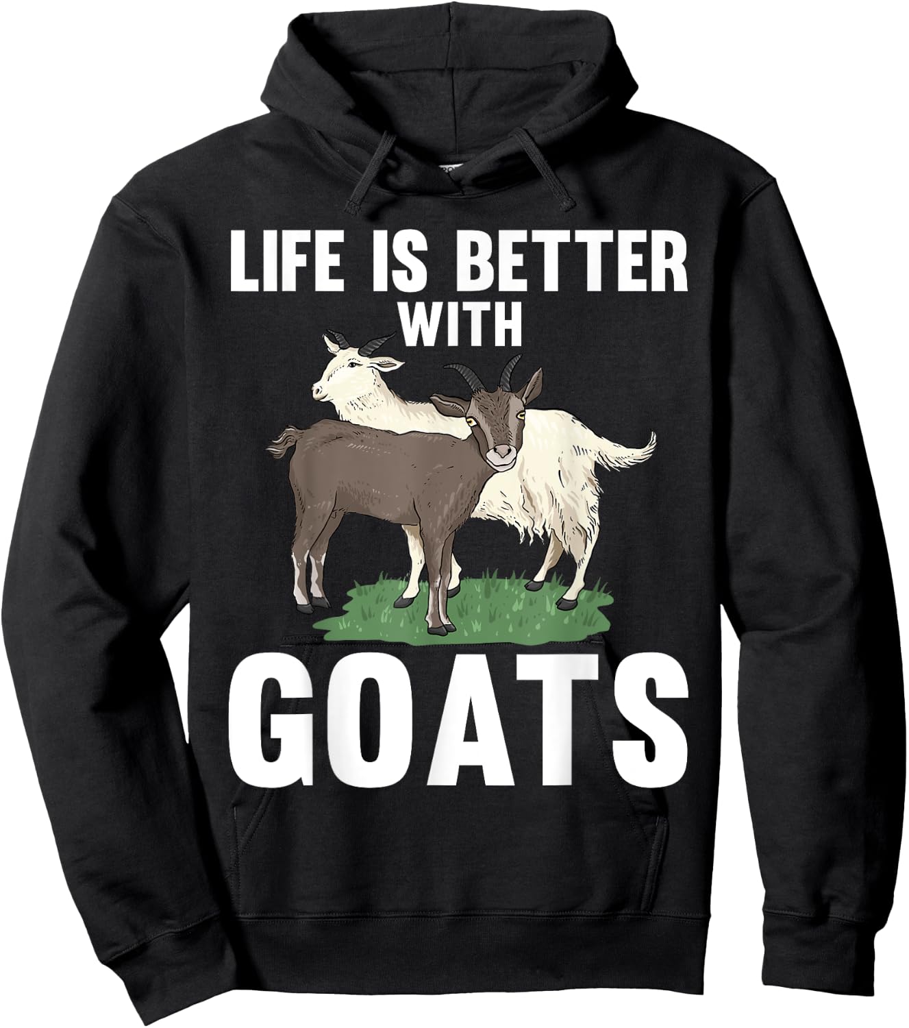 Cool Goats Women Goat Whisperer Nubian Animal Farmer Hoodie - Hoodie | Black