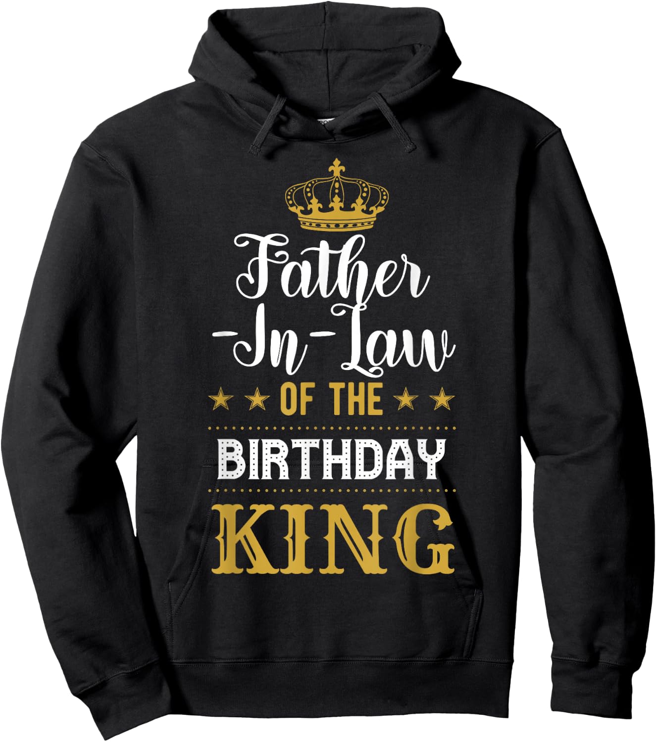 Father-In-Law of the Birthday King Party Family Celebration Hoodie - Hoodie | Black