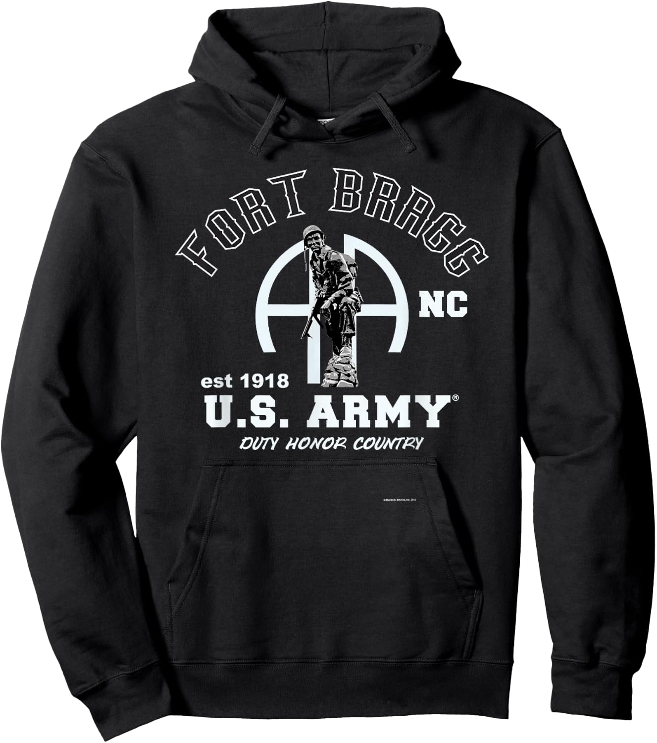 Fort Bragg - U.s. Army Hoodie - Hoodie | Black