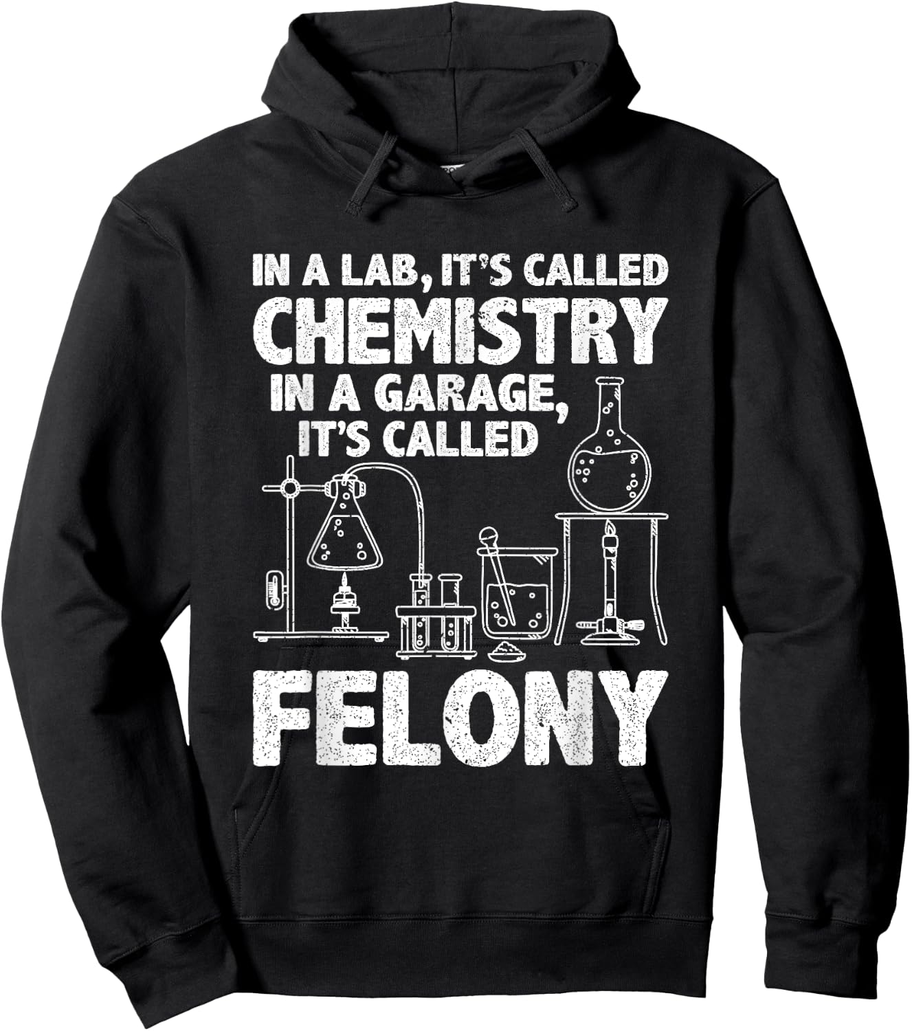 In Lab It's Called Chemistry Science Funny Chemistry Teacher Hoodie - Hoodie | Black