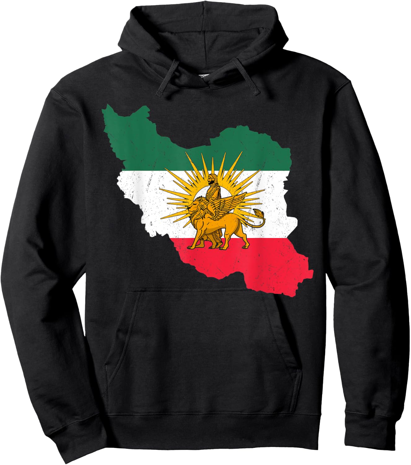 Shir o Khorshid Iran Persia Persian Fars Iranian Lion Hoodie - Hoodie | Black