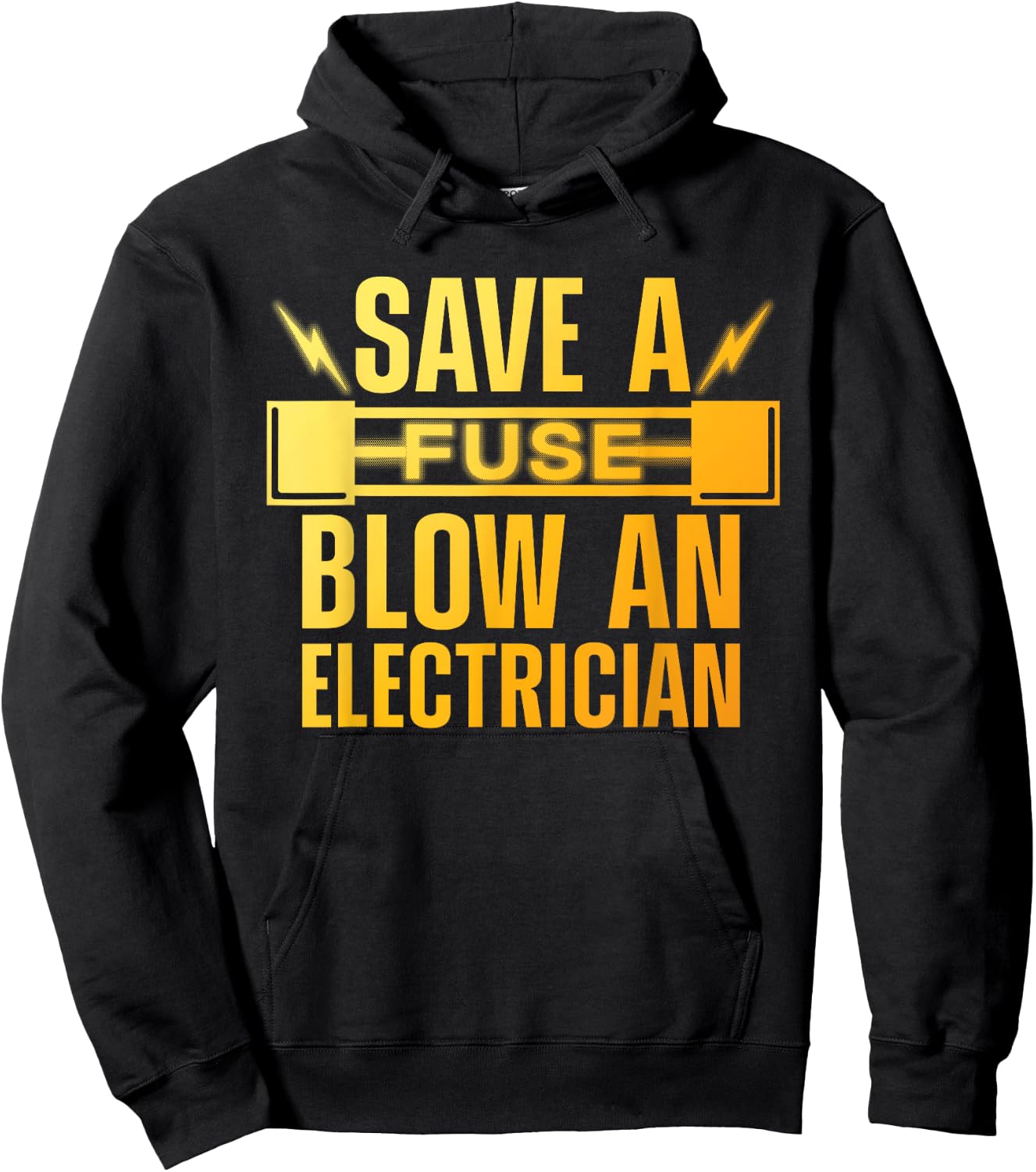 Funny Electrician Art Men Women Electrical Fuse Electrician Hoodie - Hoodie | Black
