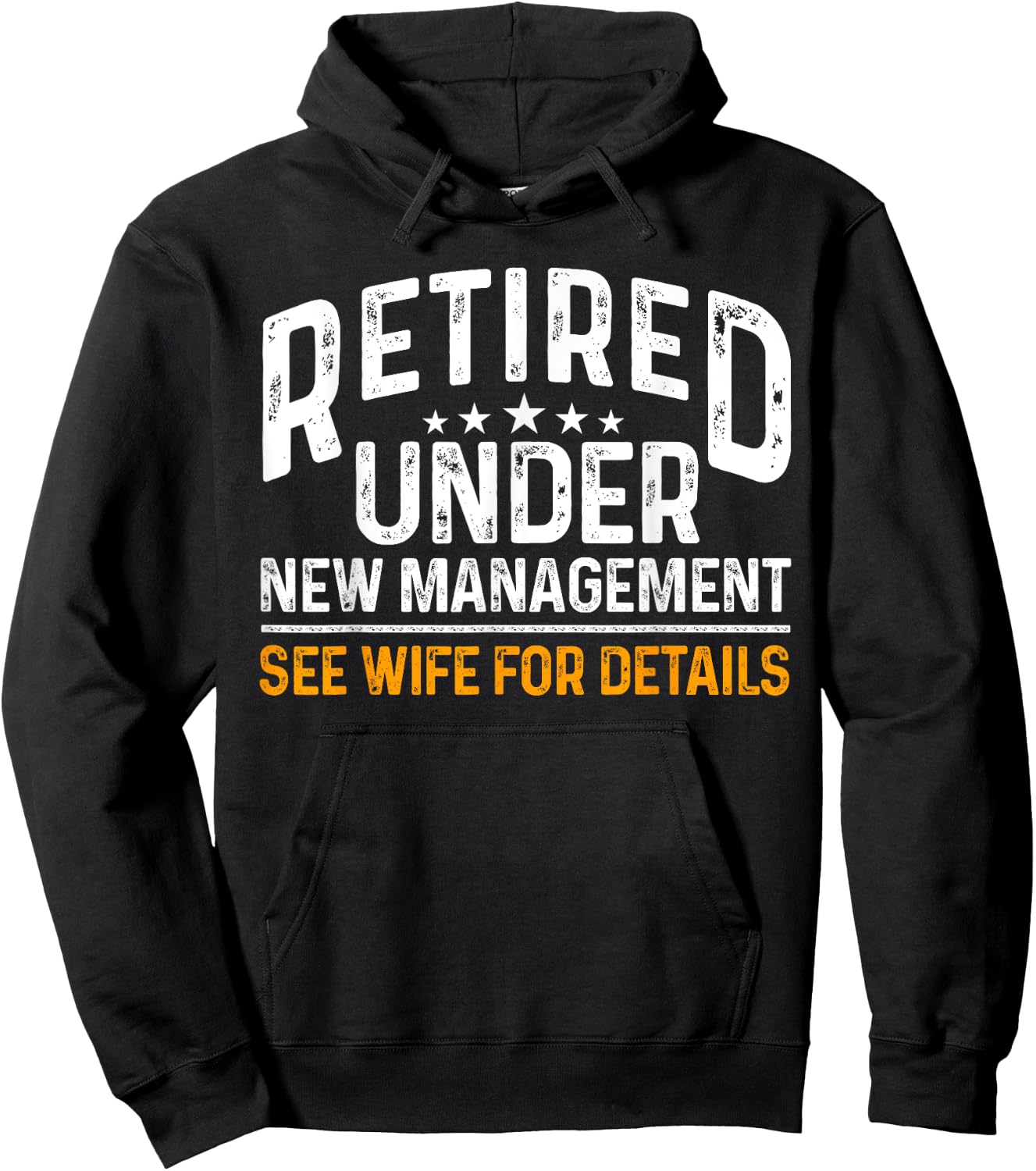 Funny Reitrement Under New Management Retiring Retired Men Hoodie - Hoodie | Black