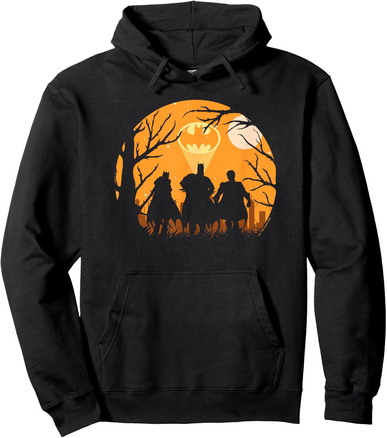 DC Comics Batman Halloween Logo Group Shot Hoodie - Hoodie | Black