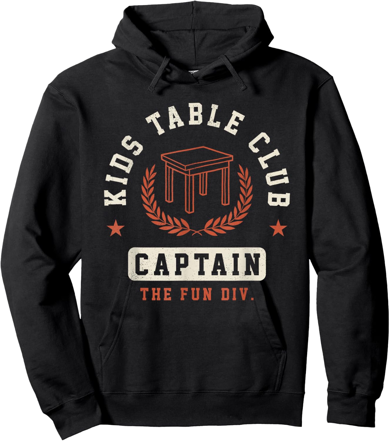 Funny Kids Table Captain Thanksgiving Hoodie - Hoodie | Black