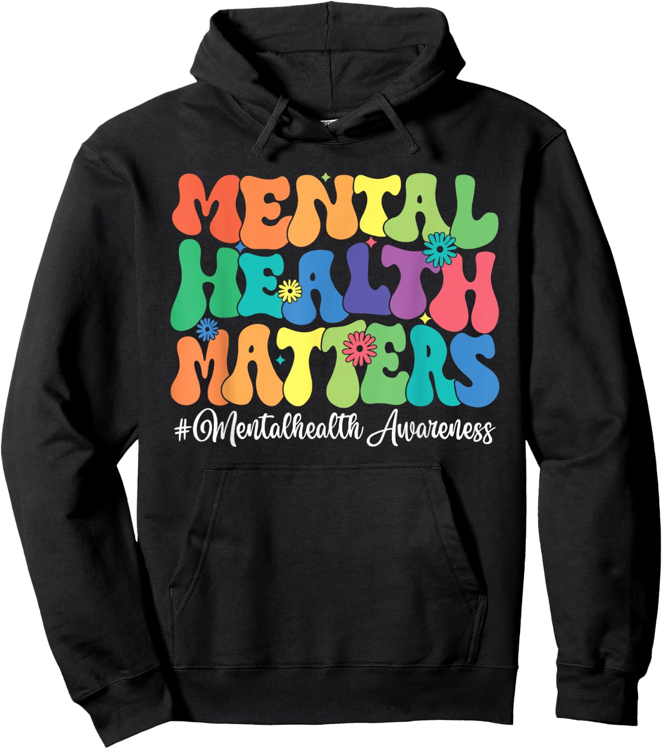 Mental Health Matters Awareness Month Hoodie - Hoodie | Black