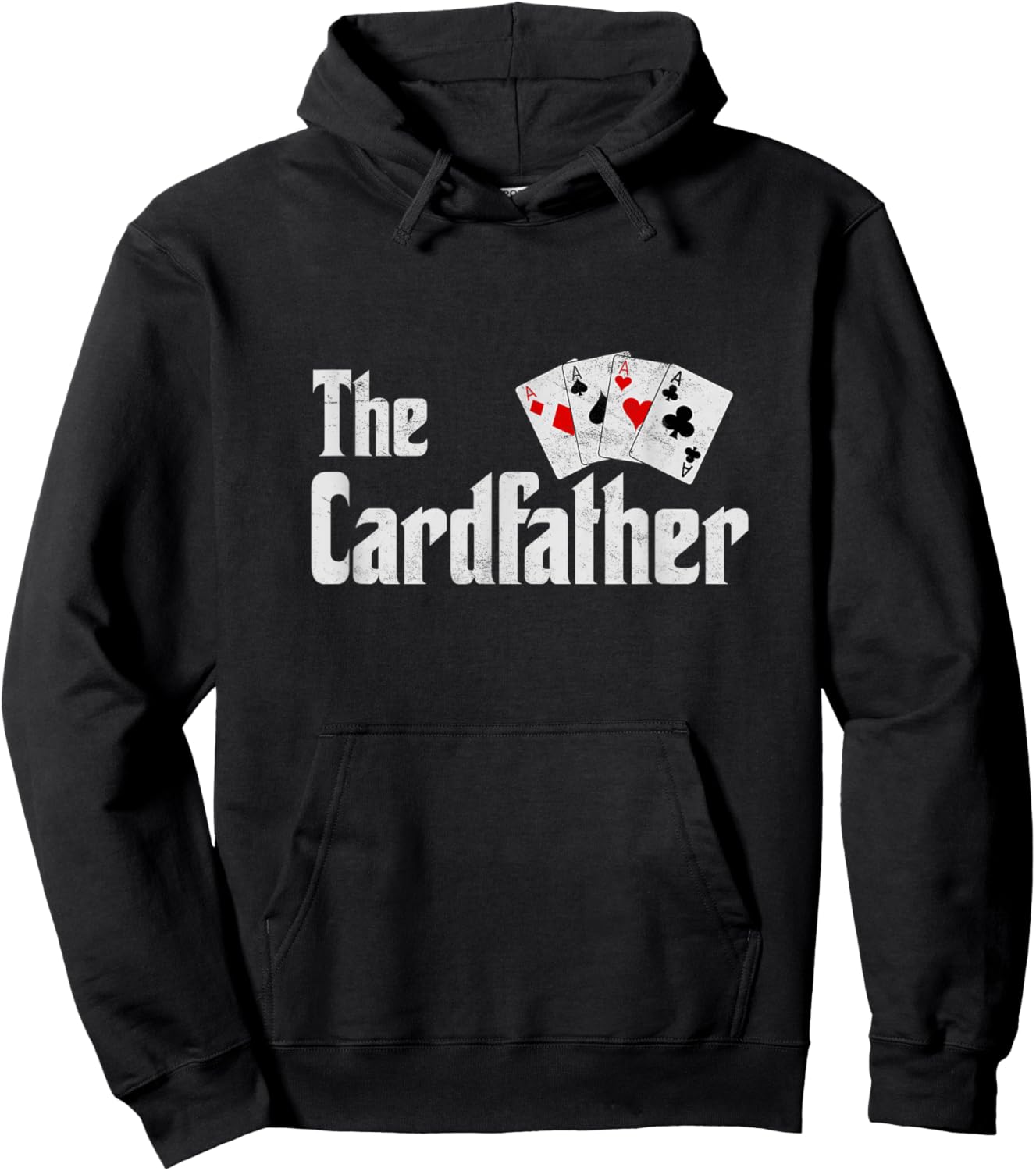 The Card Father Poker Game Cards Playing Dad Father's Dad Hoodie - Hoodie | Black