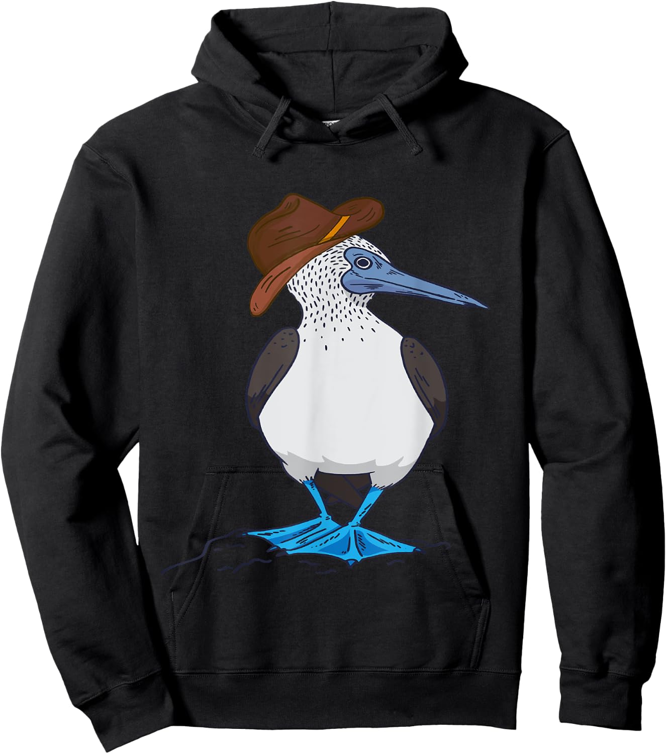 Western Blue Footed Booby Cowboy Blue Footed Booby Lover Hoodie - Hoodie | Black