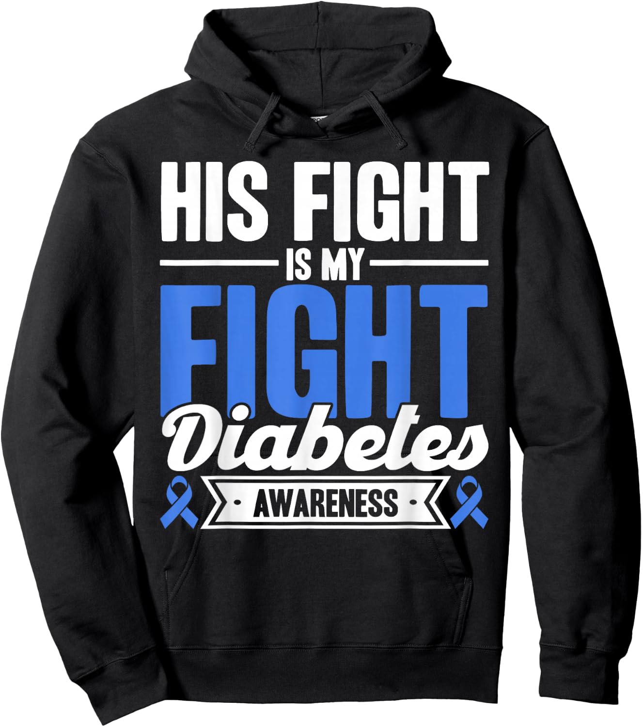 Sein Kampf ist mein Kampf Diabetes Awareness Hoodie - Hoodie | Black