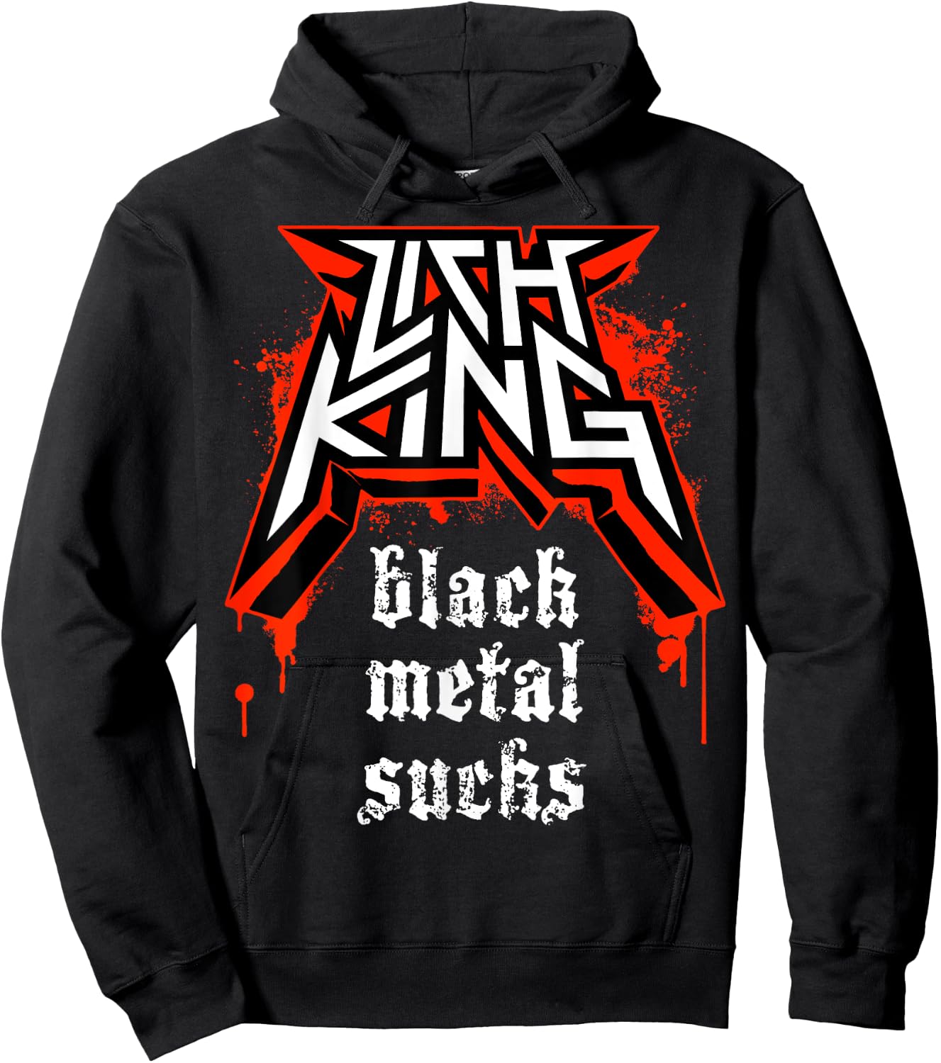 Lich King: Black Metal Absorbs Hoodie - Hoodie | Black