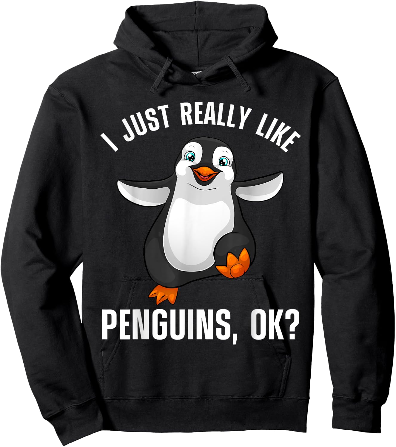Cool Penguin Women Kids Penguin Lovers Penguins Hoodie - Hoodie | Black