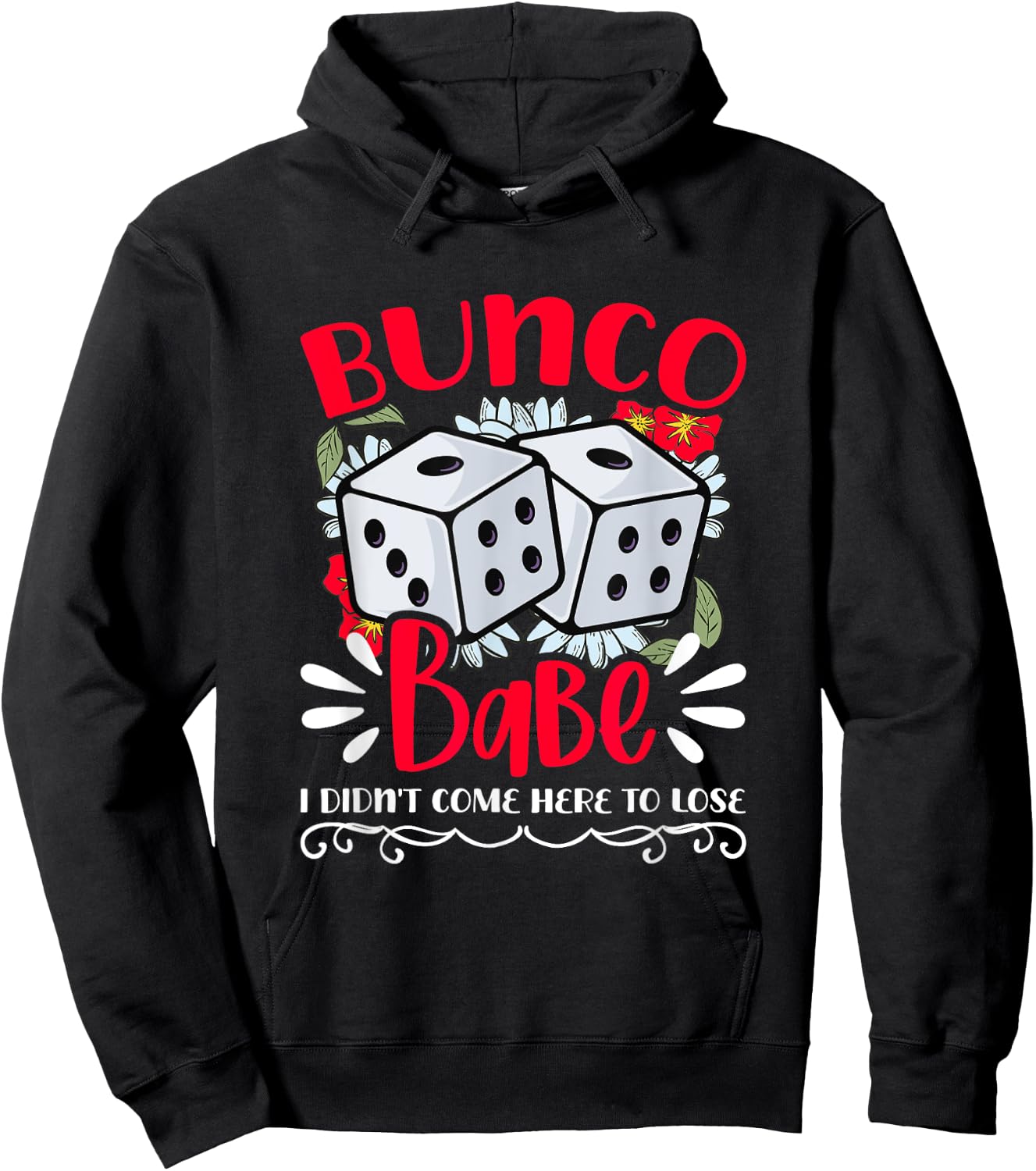 Bunco Babe Bunco Game Night Dice Game Funny Bunco Player Hoodie - Hoodie | Black