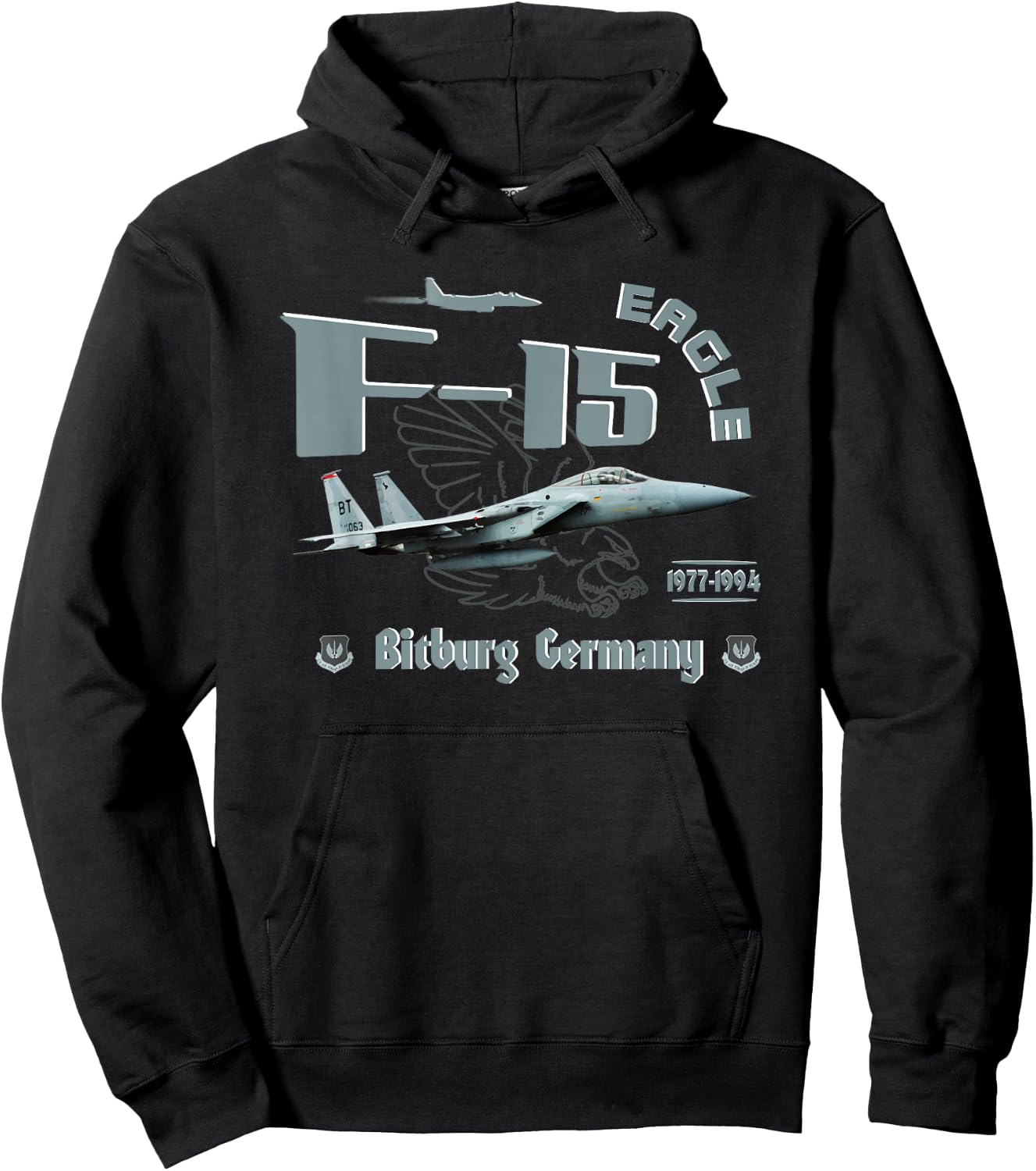 TSH Designs -Adults Black Classic Fit Short Sleeve Hoodie - Hoodie | Black