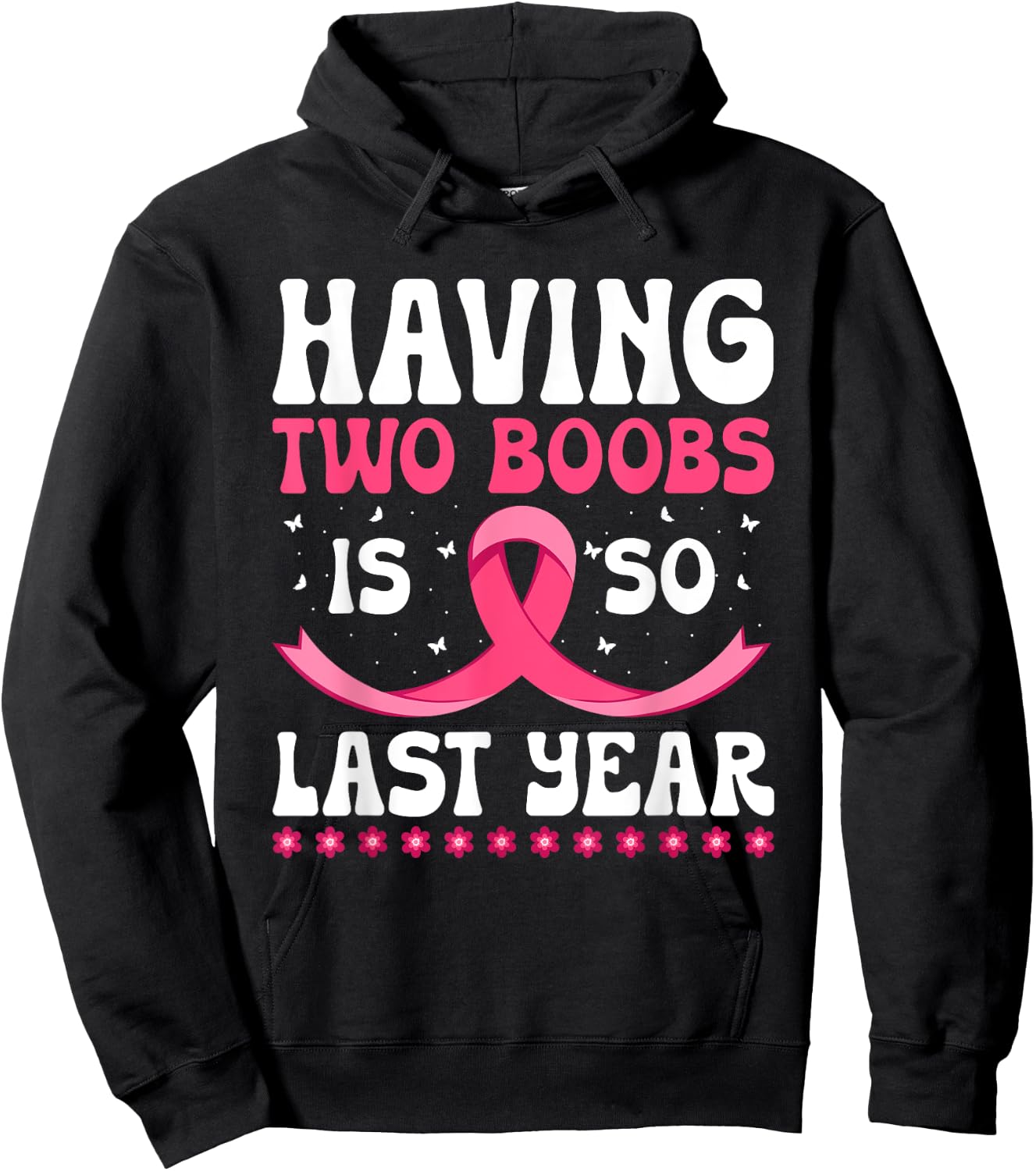 Funny Breast Cancer Design - Mastectomy Recovery Hoodie - Hoodie | Black