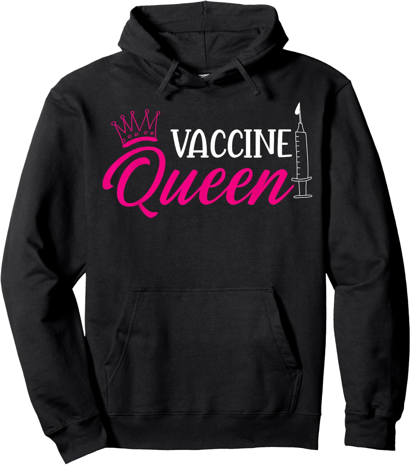 Vaccine Queen Hoodie - Hoodie | Black