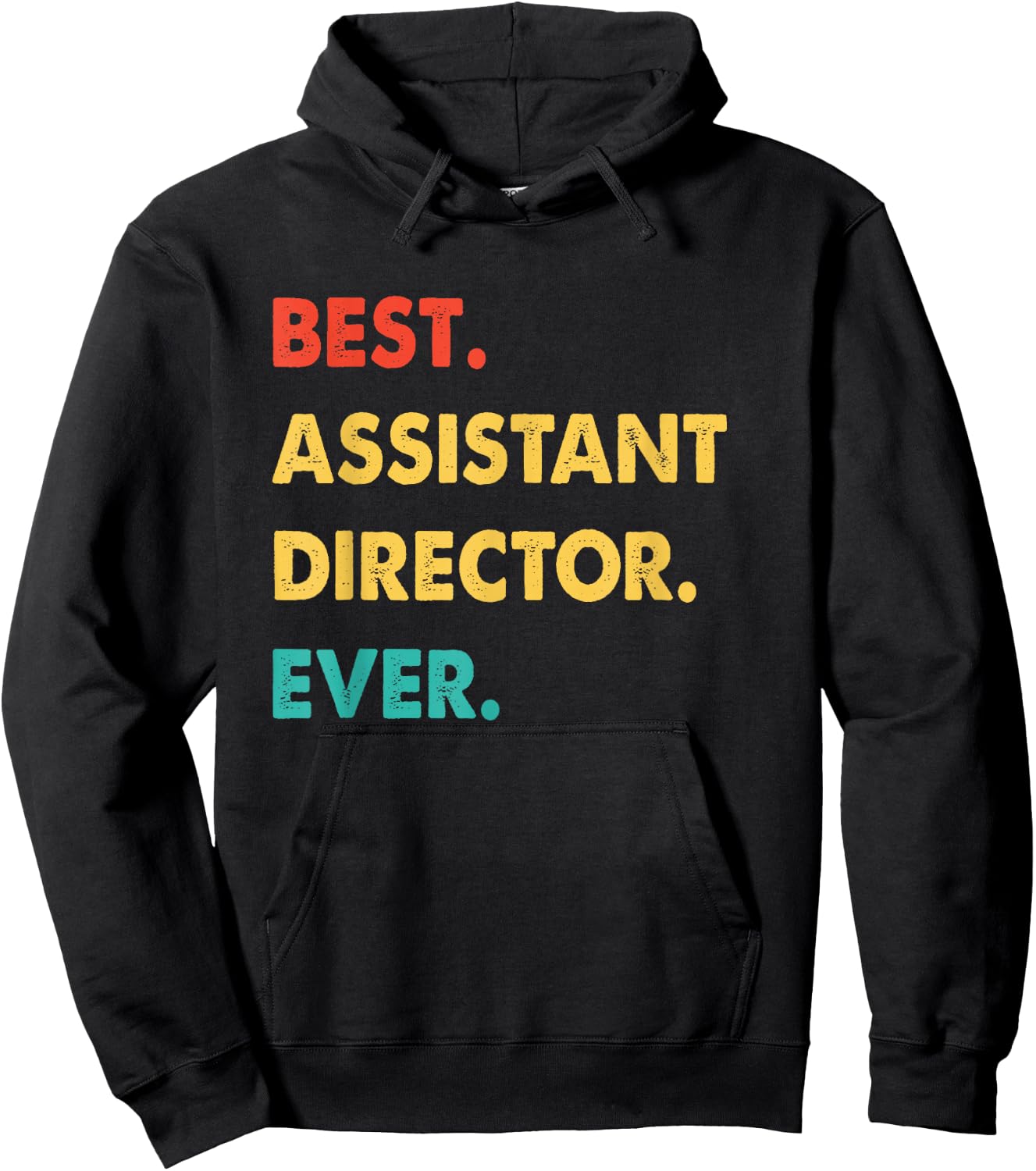 Assistant Director Retro Best Assistant Director Ever Hoodie - Hoodie | Black
