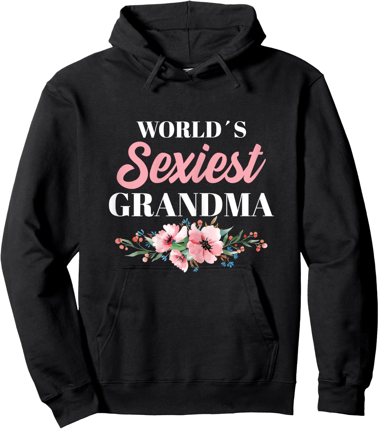 Sexy Grandma Hoodie - Hoodie | Black