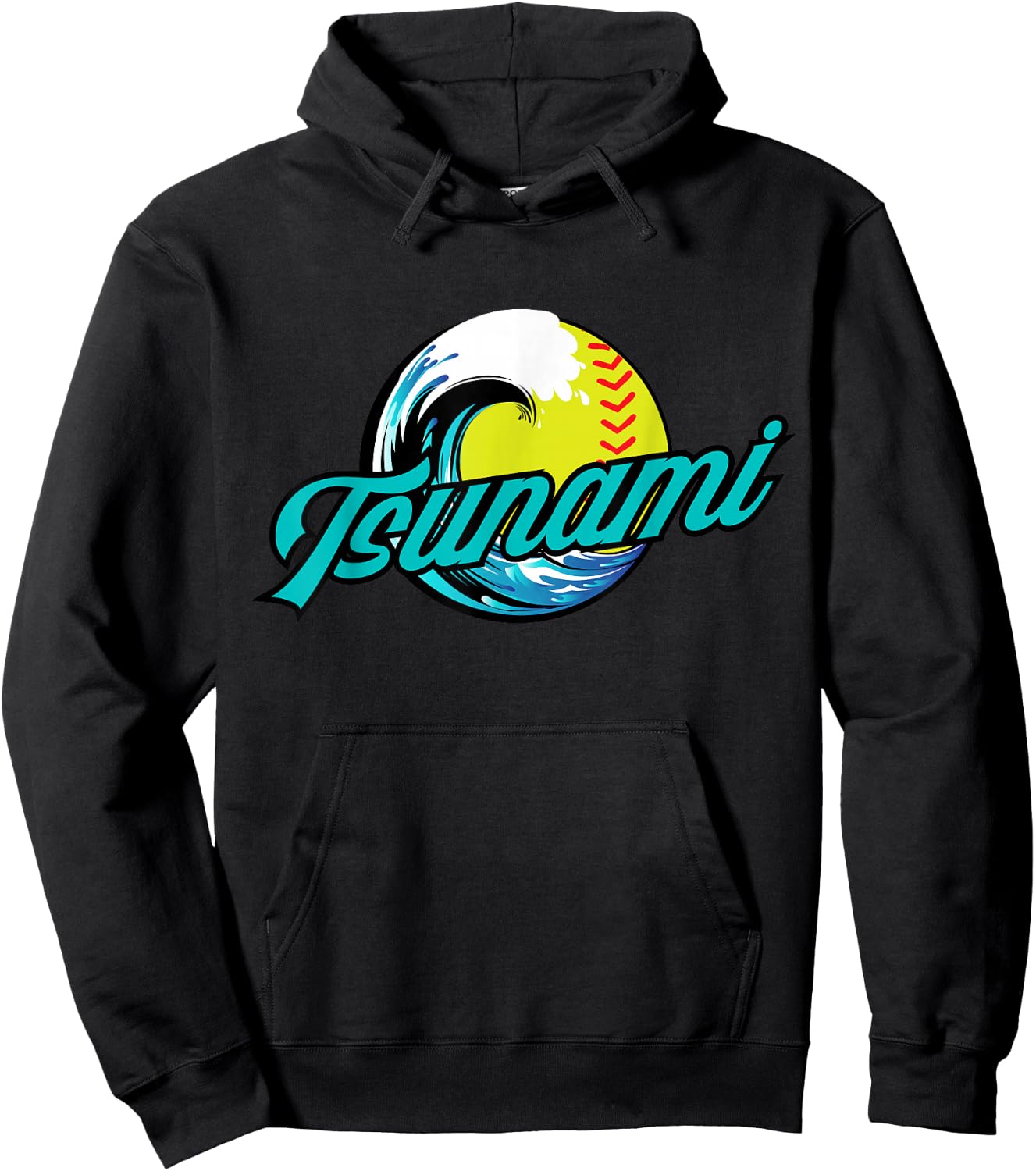 Tsunami Softball Hoodie - Hoodie | Black