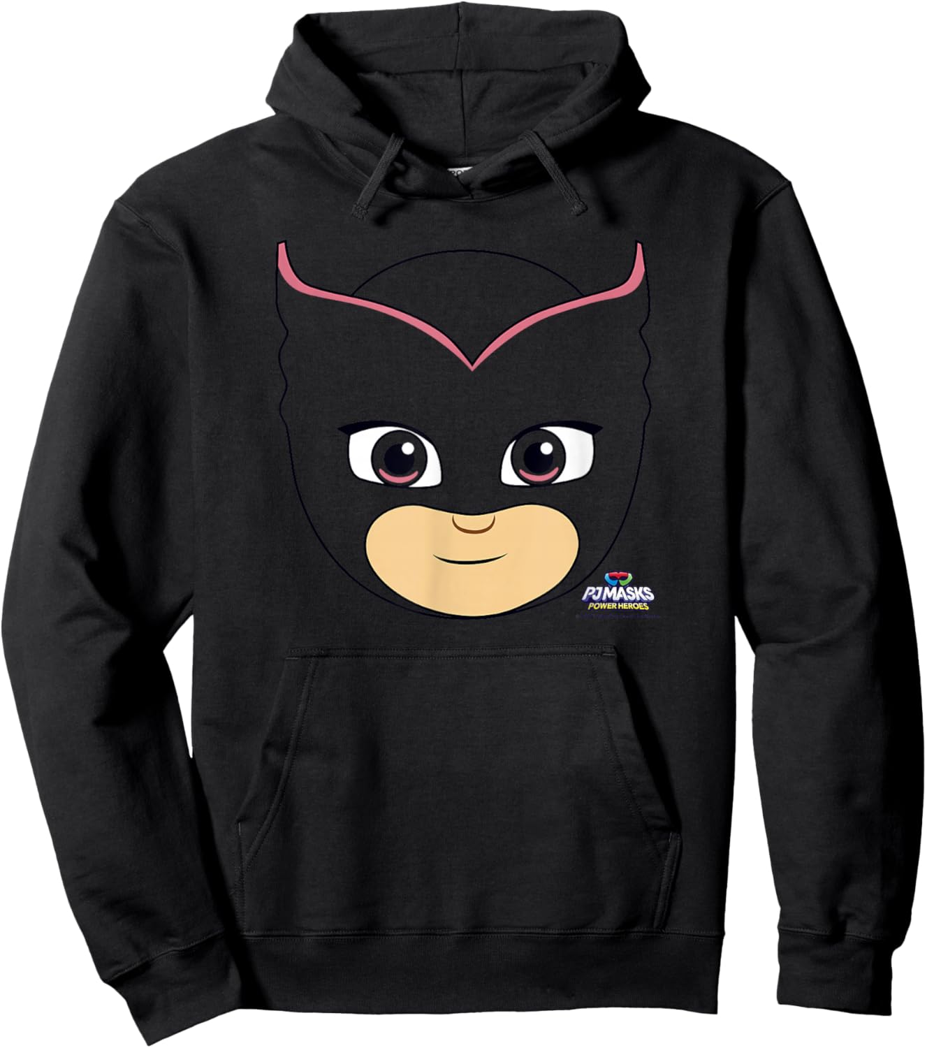 PJ Masks Owlette Power Hero Big Face Logo Hoodie - Hoodie | Black