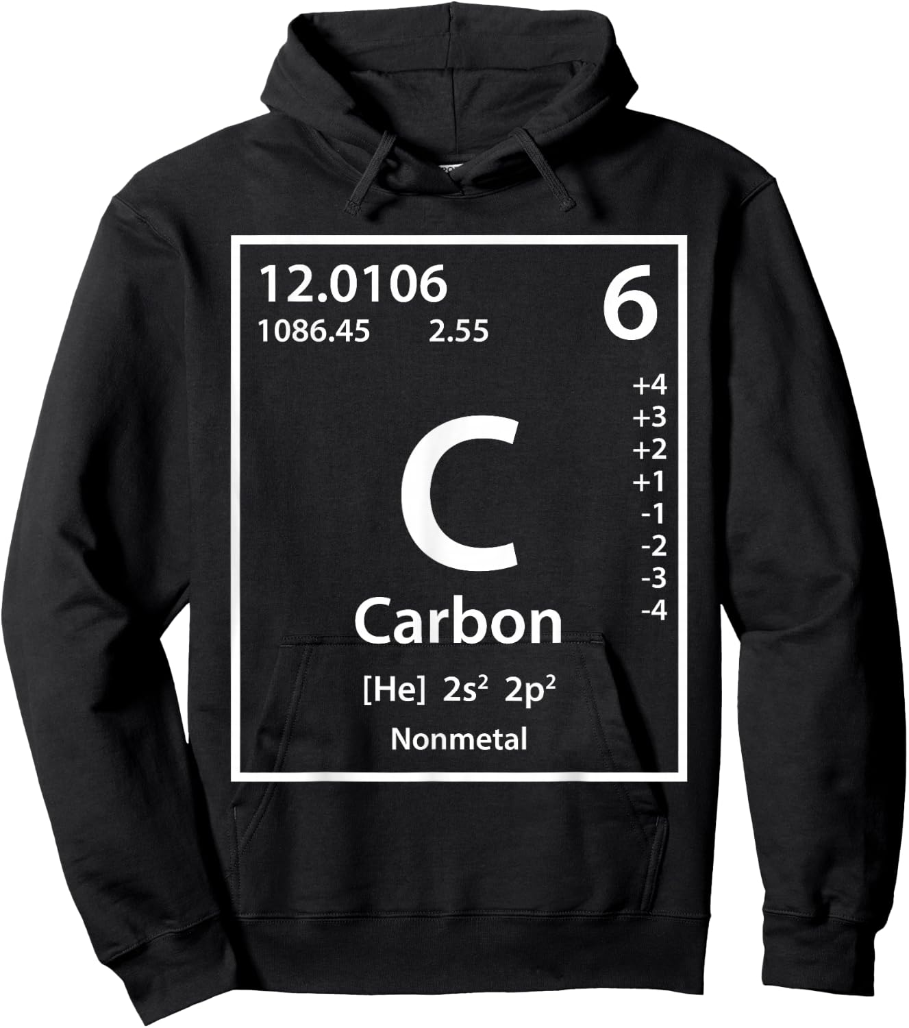 Carbon Element (white) Hoodie - Hoodie | Black