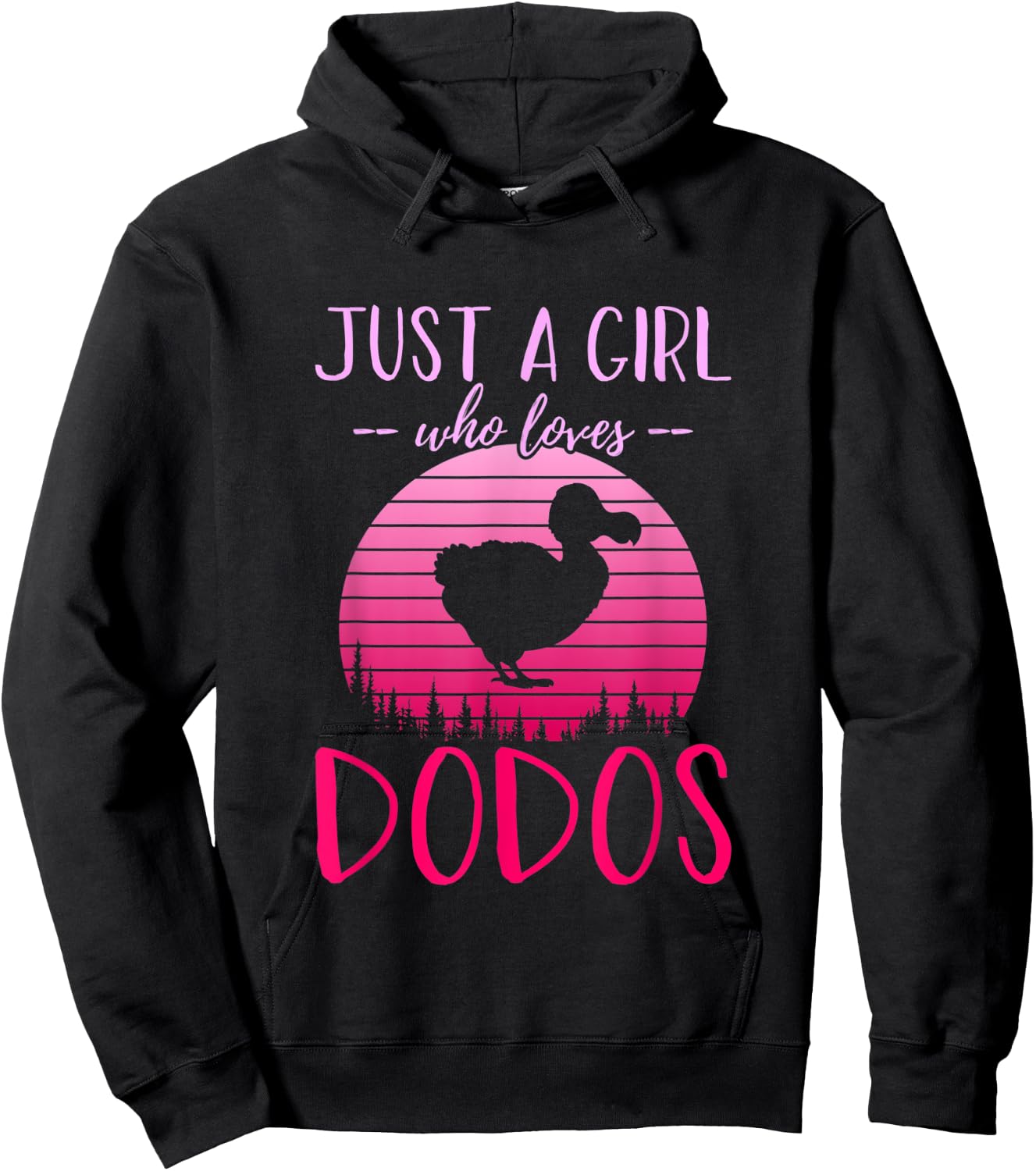 Just A Girl Who Loves Dodos, Funny Girls Hoodie - Hoodie | Black