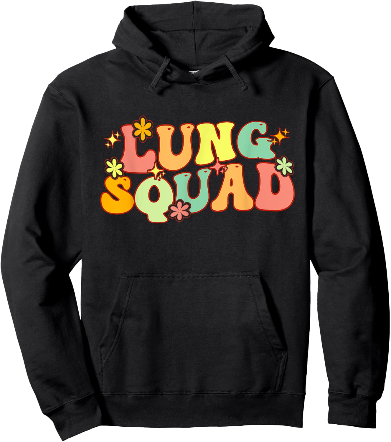 Groovy Lung Squad Funny Respiratory Therapy RT therapist Hoodie - Hoodie | Black