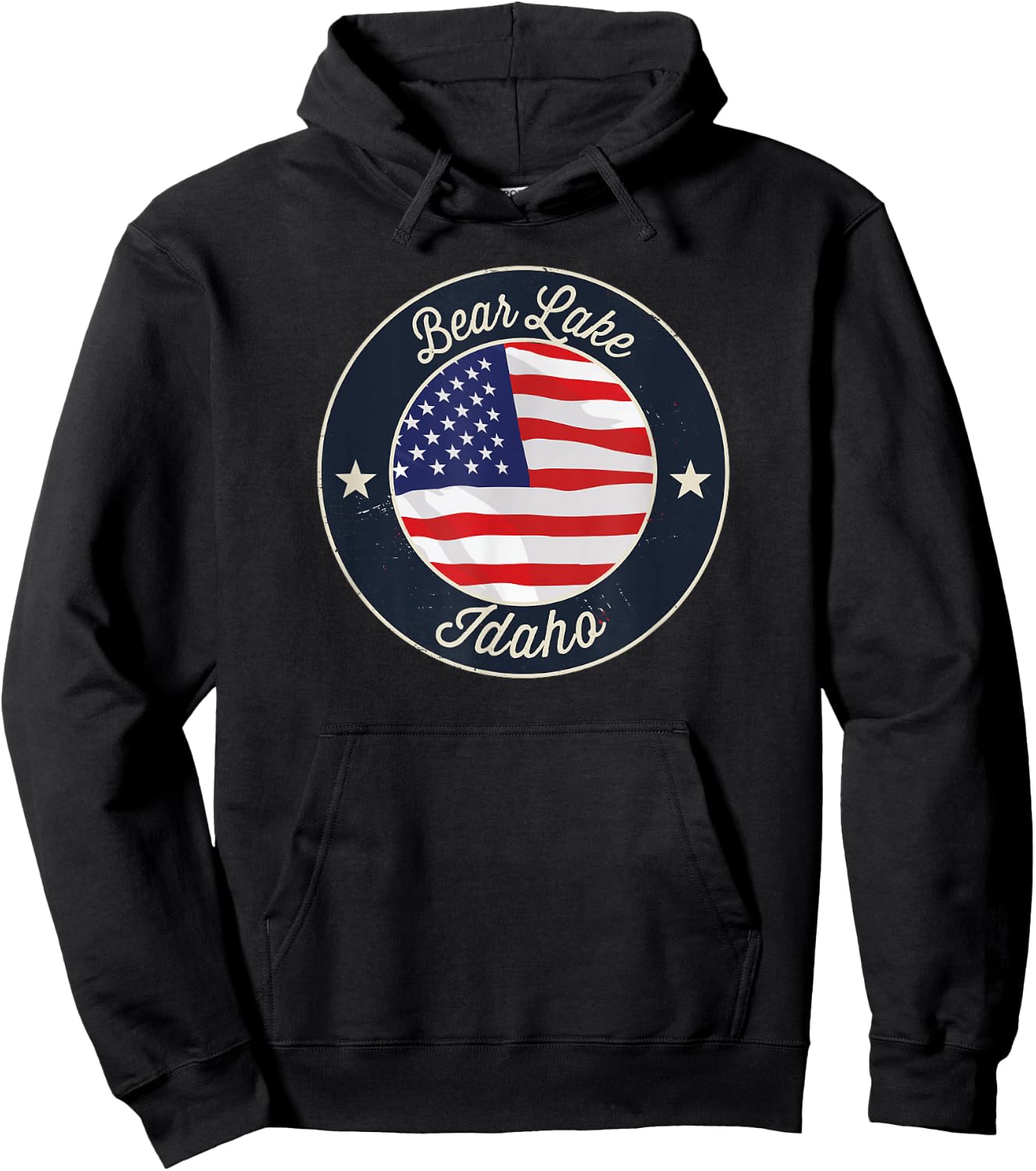 Bear Lake - Patriotic Idaho Souvenir Hoodie - Hoodie | Black