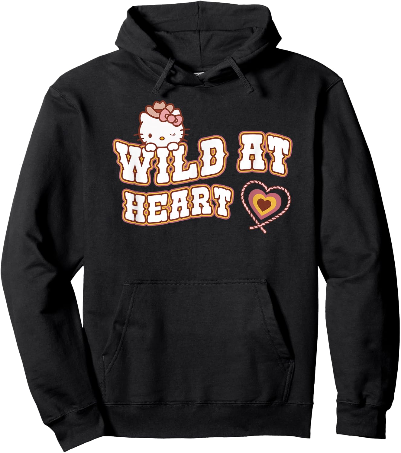 Hello Kitty Wild At Heart Hoodie - Hoodie | Black