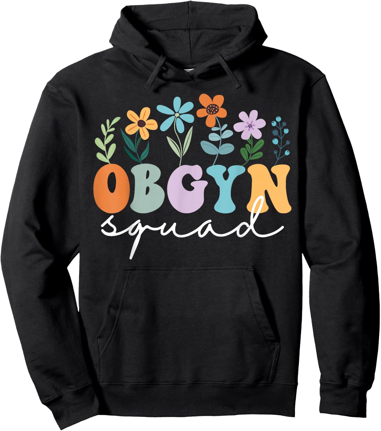 Ob-Gyn Squad Obstetrician Gynecologist OB-GYN Nurse OB Tech Hoodie - Hoodie | Black