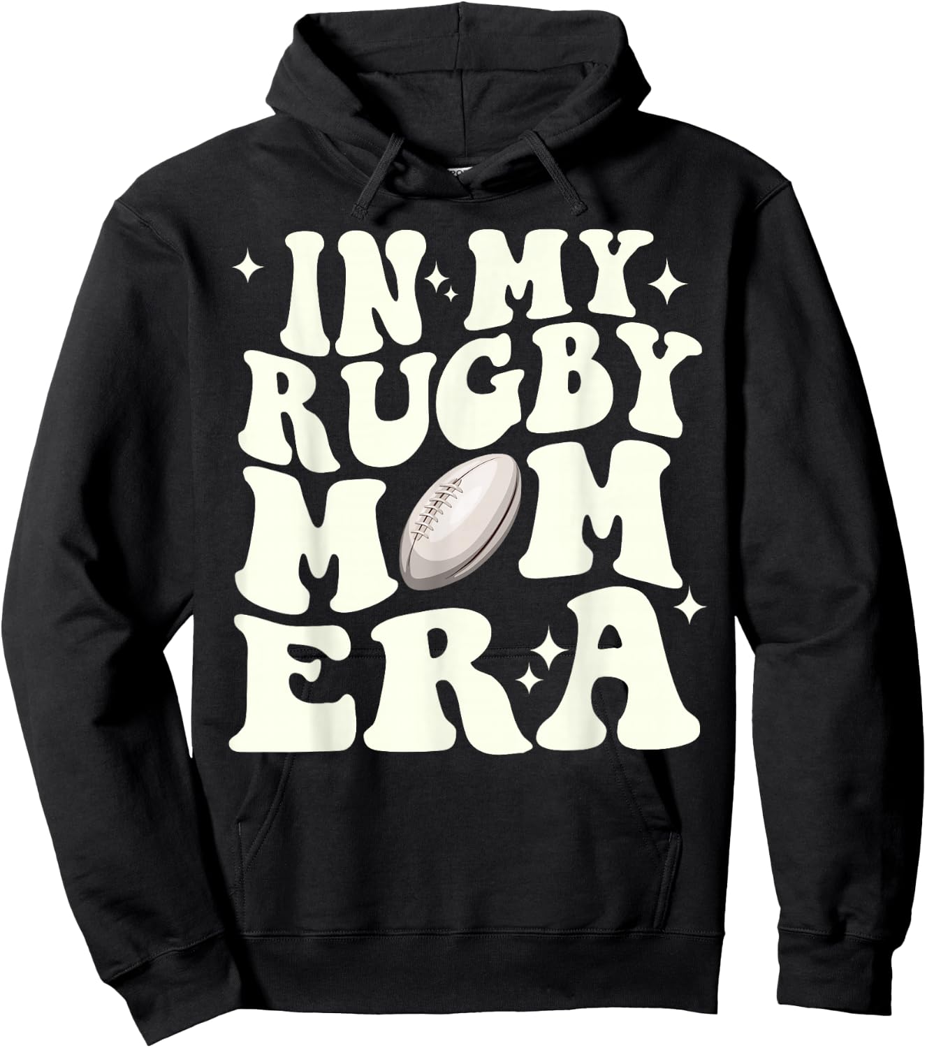 In my rugby mom era Hoodie - Hoodie | Black