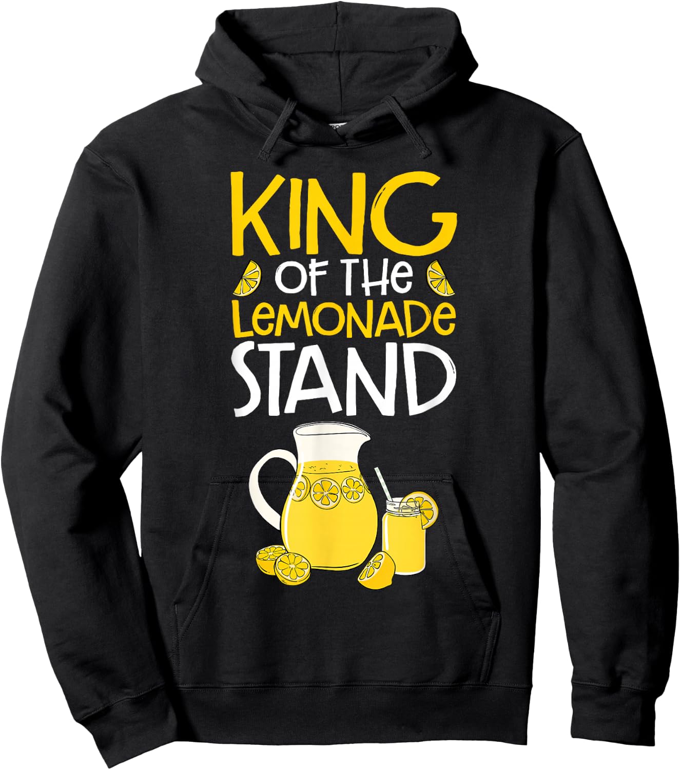 Lemon Citrus Juice Men Funny King Of The Lemonade Stand Hoodie - Hoodie | Black