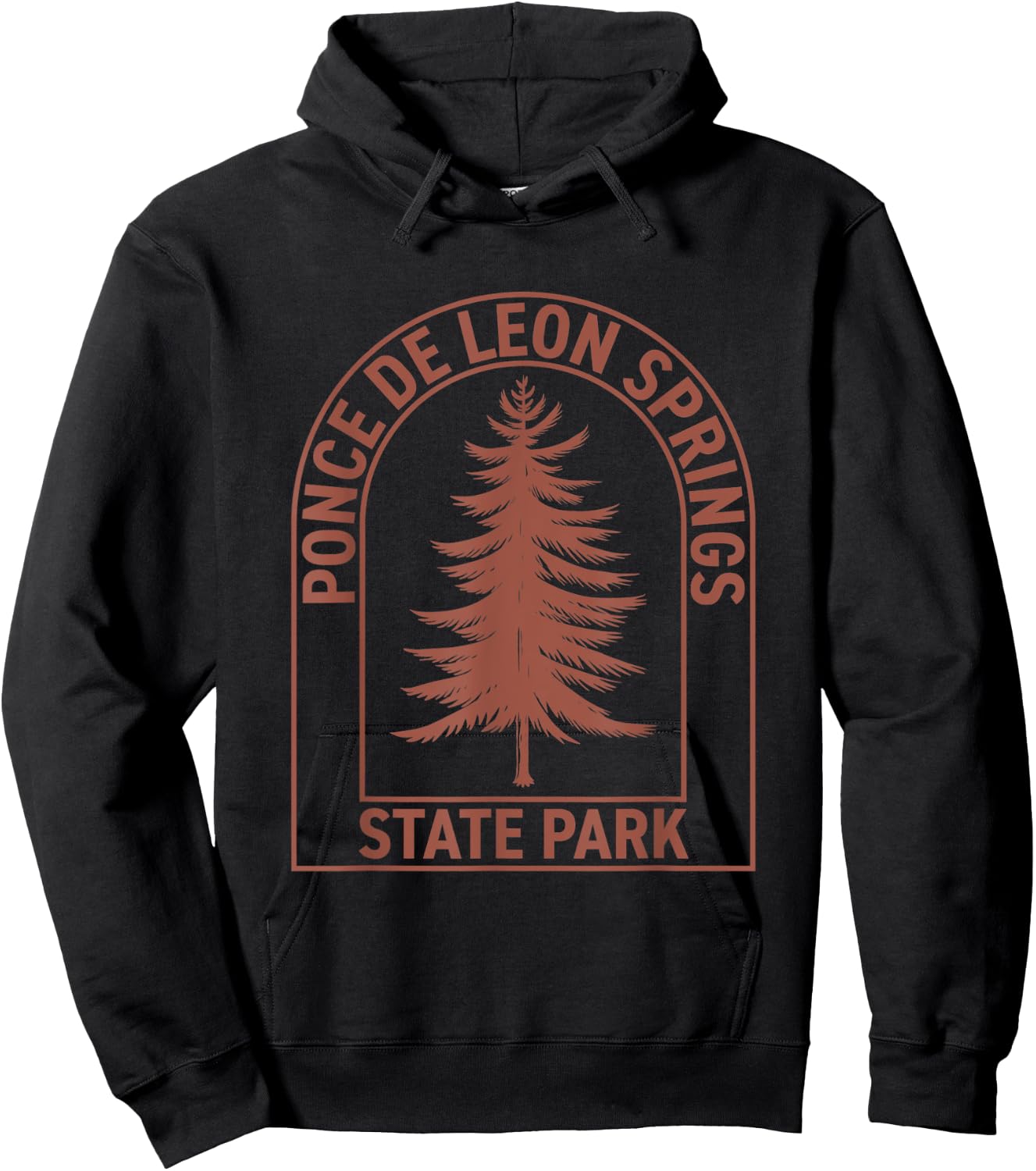 Ponce De Leon Springs State Park Florida Vintage Tree Hoodie - Hoodie | Black