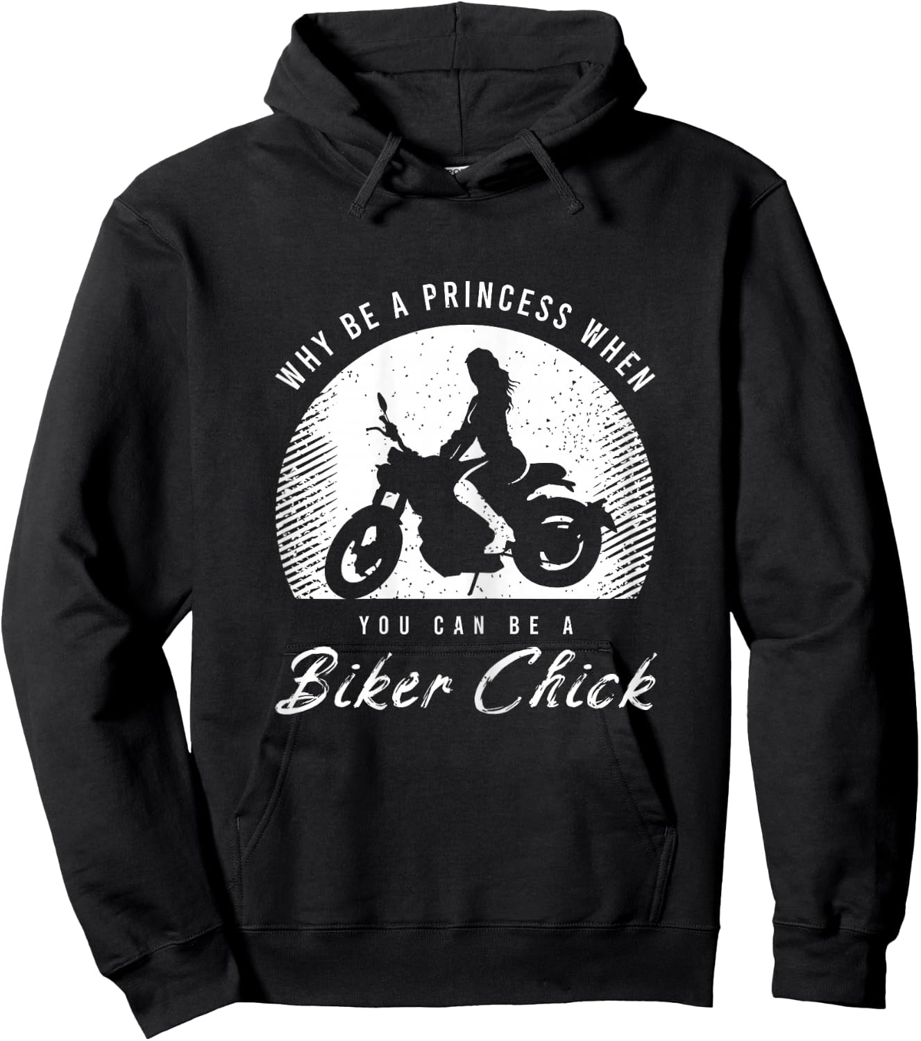 Funny biker saying for a lover of the motorcycle Hoodie - Hoodie | Black