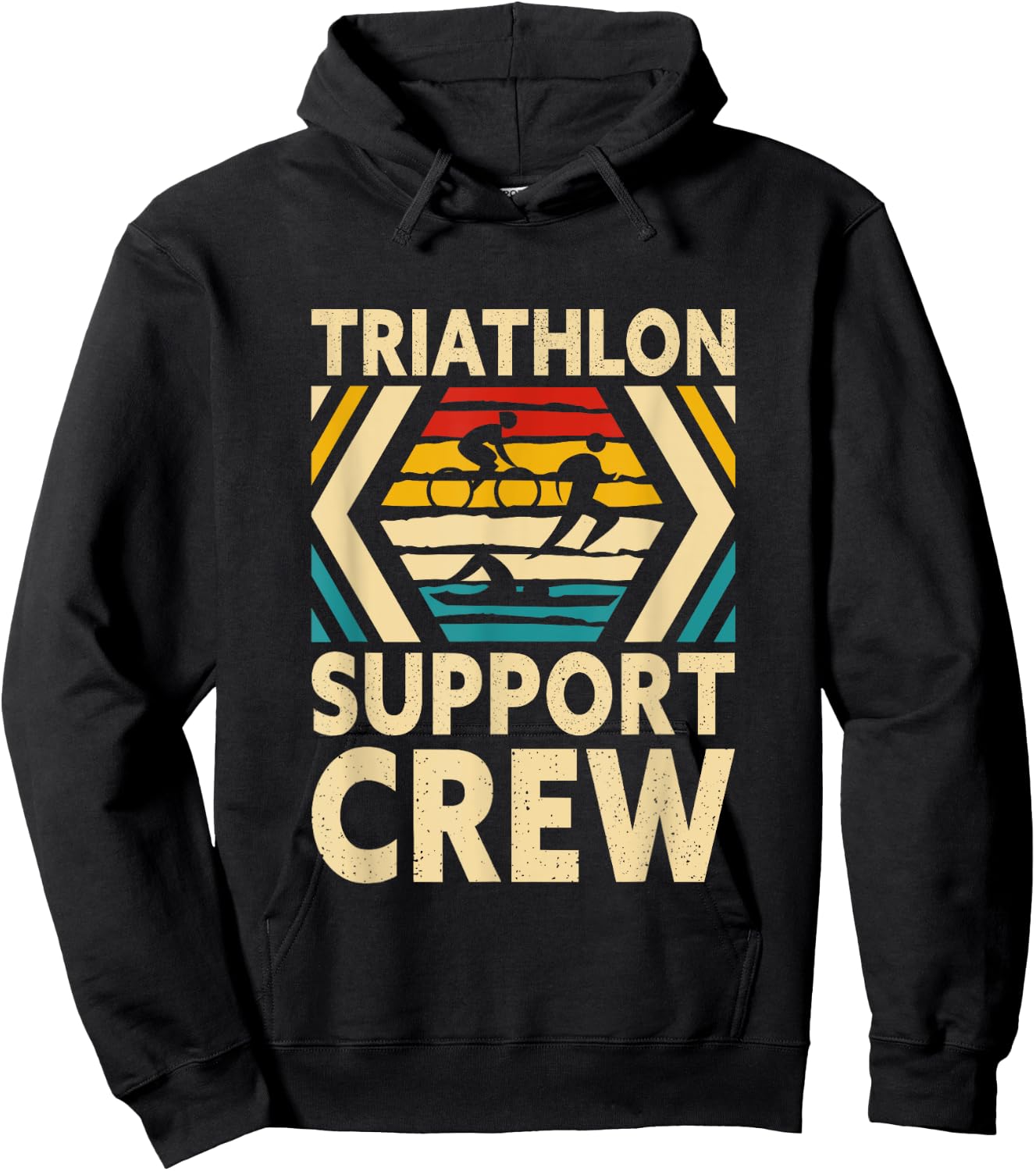 Triathlon Support Crew Hoodie - Hoodie | Black