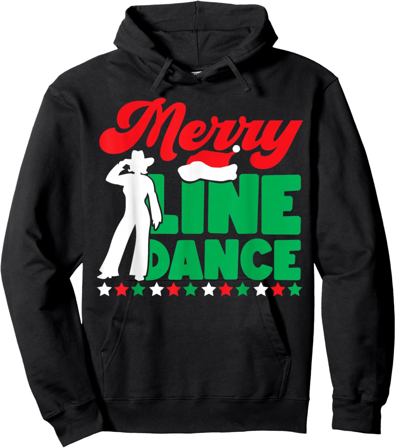 Line Dancing Dance Teacher Christmas Merry Line Dance Hoodie - Hoodie | Black