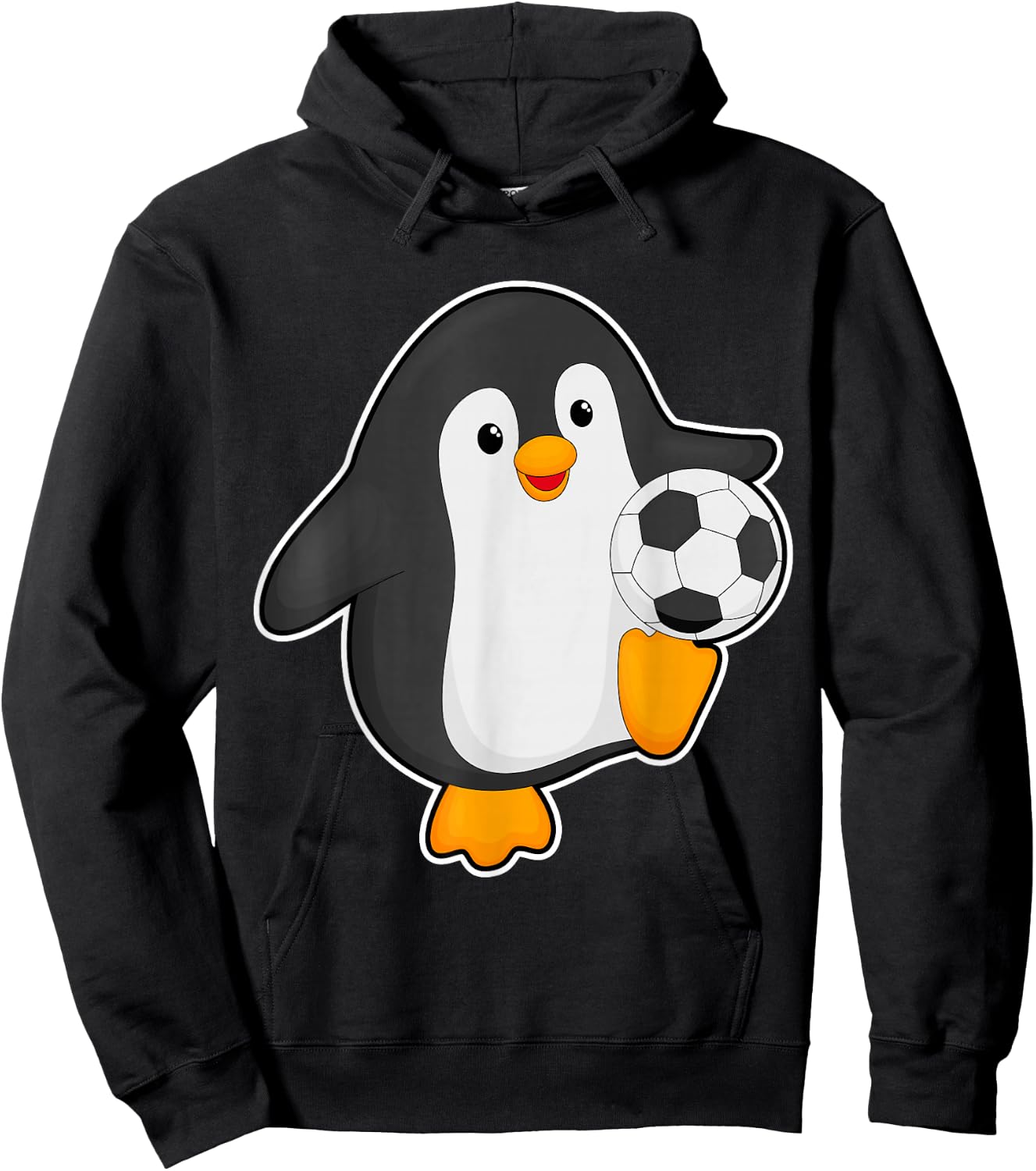 Penguin Soccer player Soccer Sports Hoodie - Hoodie | Black