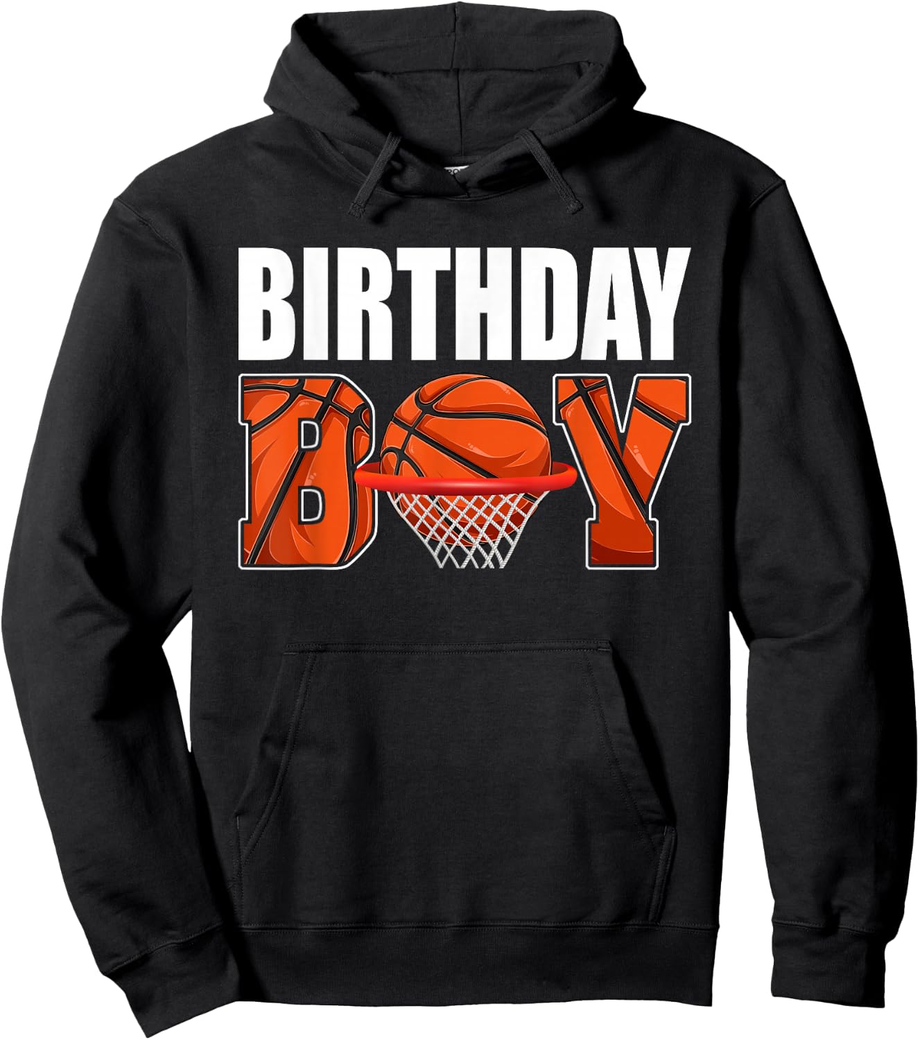 Birthday Boy Basketball Lover Birthday Party Boys Kids Hoodie - Hoodie | Black