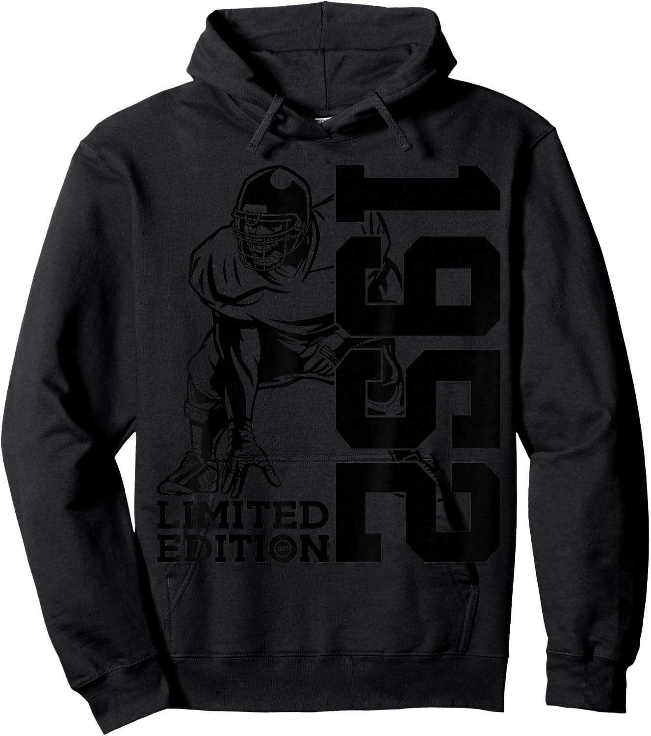 74th BIRTHDAY FOOTBALL LIMITED EDITION 1952 FOOTBALL Hoodie - Hoodie | Black