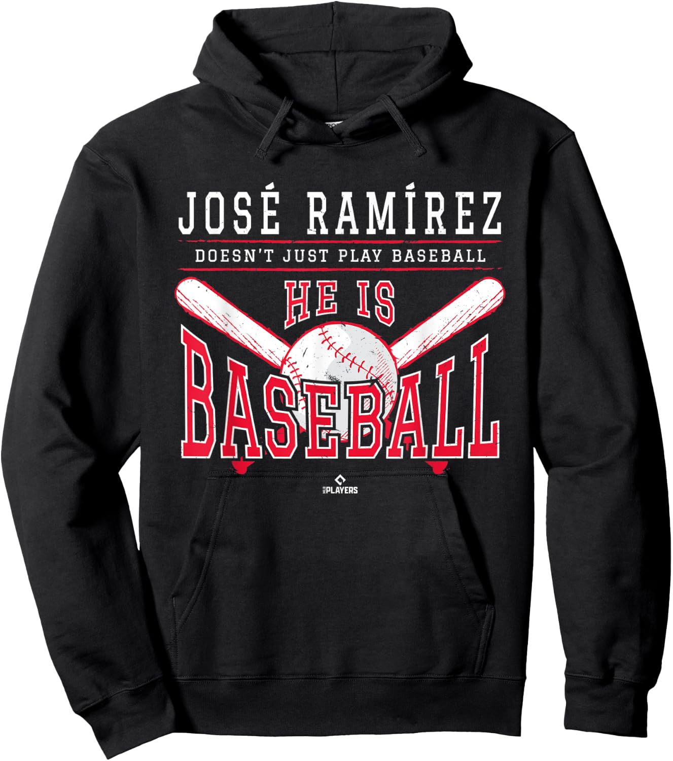 Jose Ramirez Doesn't Just Play Baseball He is Baseball Hoodie - Hoodie | Black