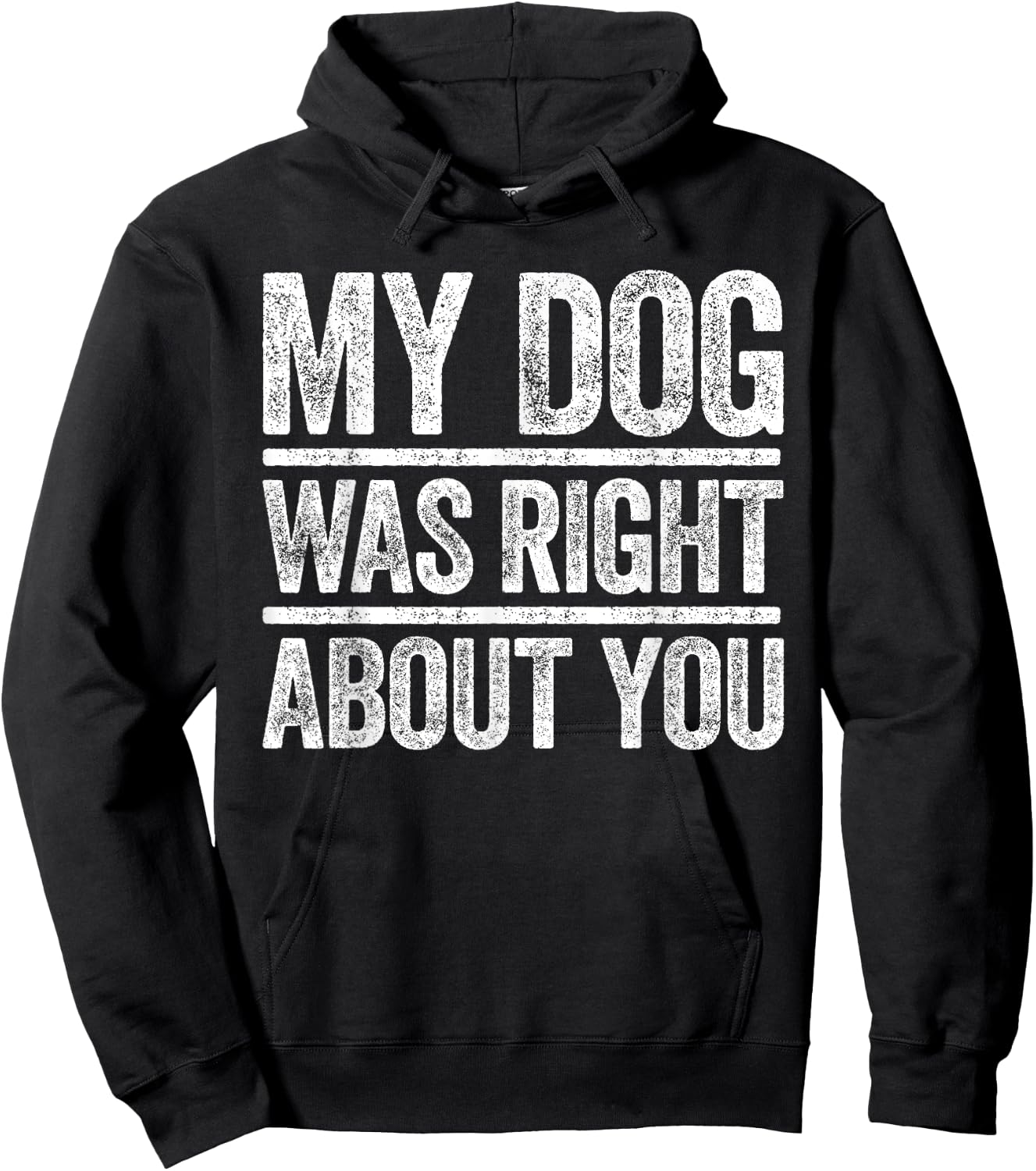 My Dog Was Right About You Sarcastic Shirt Hoodie - Hoodie | Black