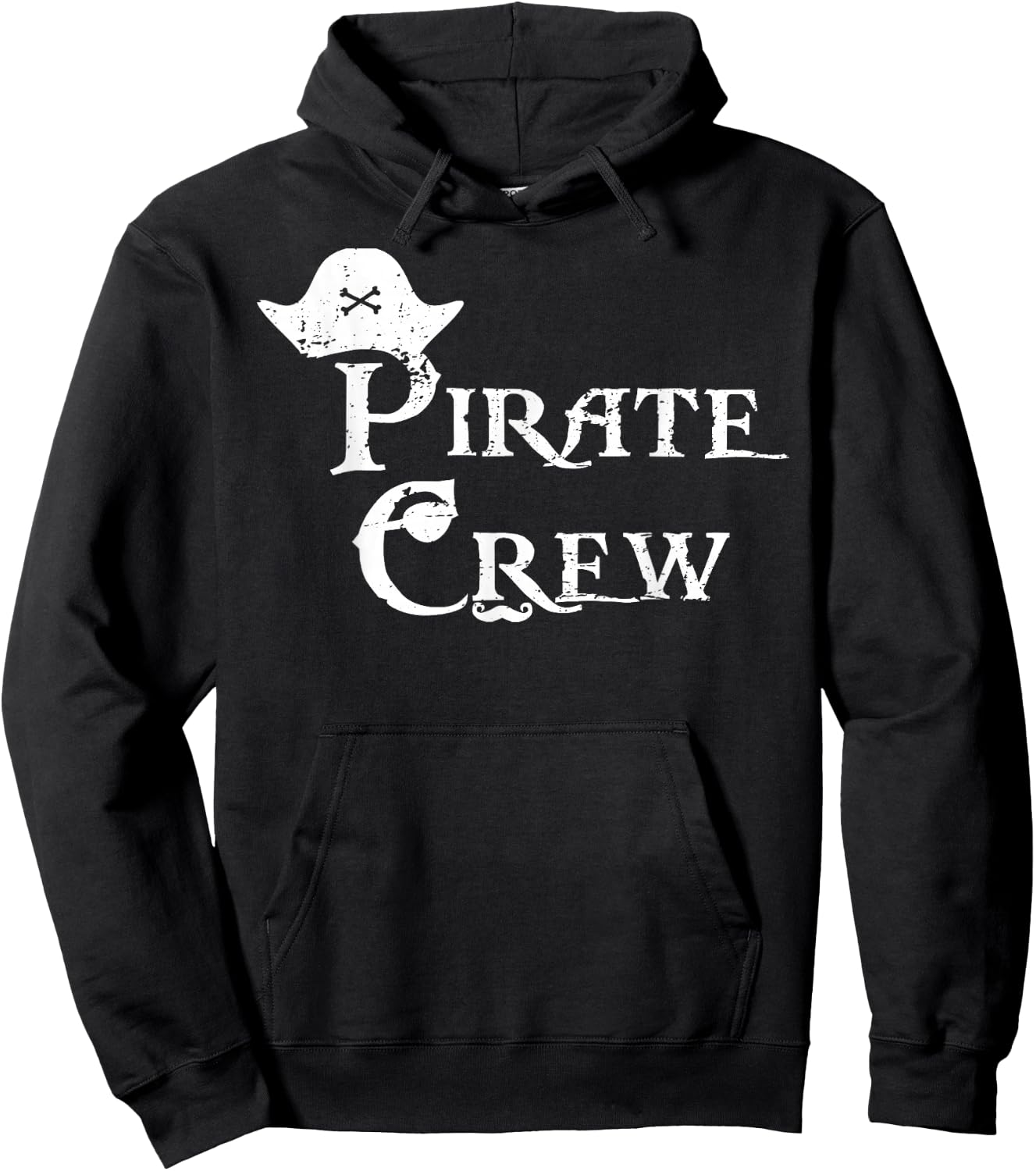 Pirate Crew Funny Halloween Costume Party Men Boys Hoodie - Hoodie | Black