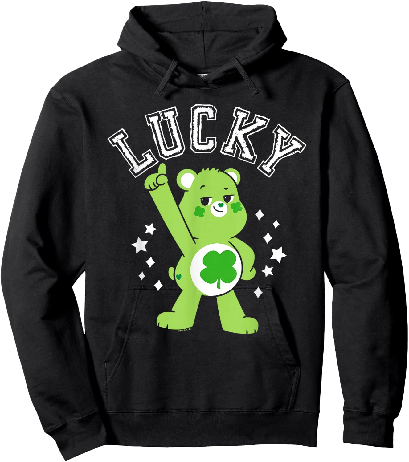 Care Bears: Unlock the Magic Good Luck Bear Lucky Collegiate Hoodie - Hoodie | Black
