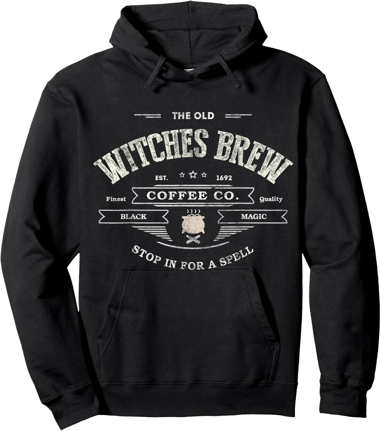 Funny WITCHES BREW Wiccan Coffee Co Black Magic Company Hoodie - Hoodie | Black
