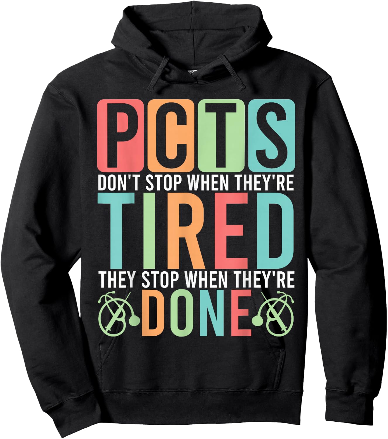 Patient Care Tech Study Guide Care Technician Accessories Hoodie - Hoodie | Black