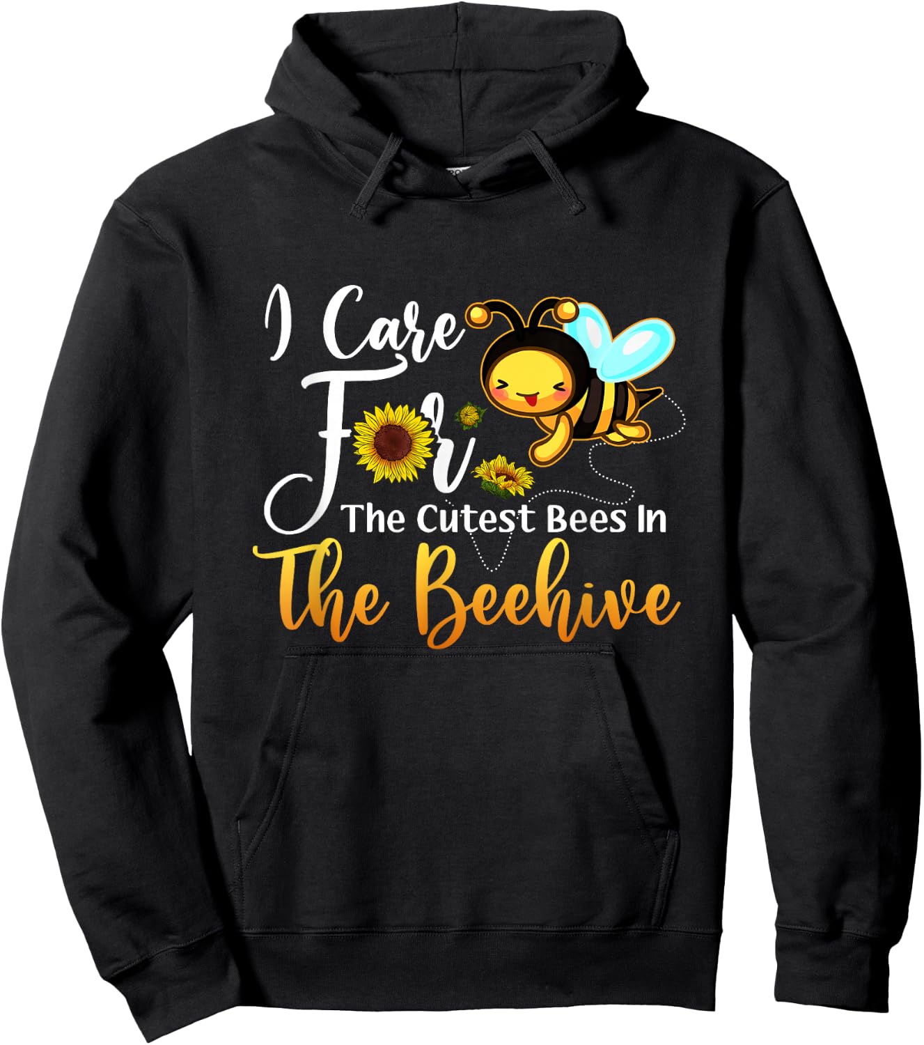 I Care For The Cutest Bees In Beehive School Nurse First Day Hoodie - Hoodie | Black
