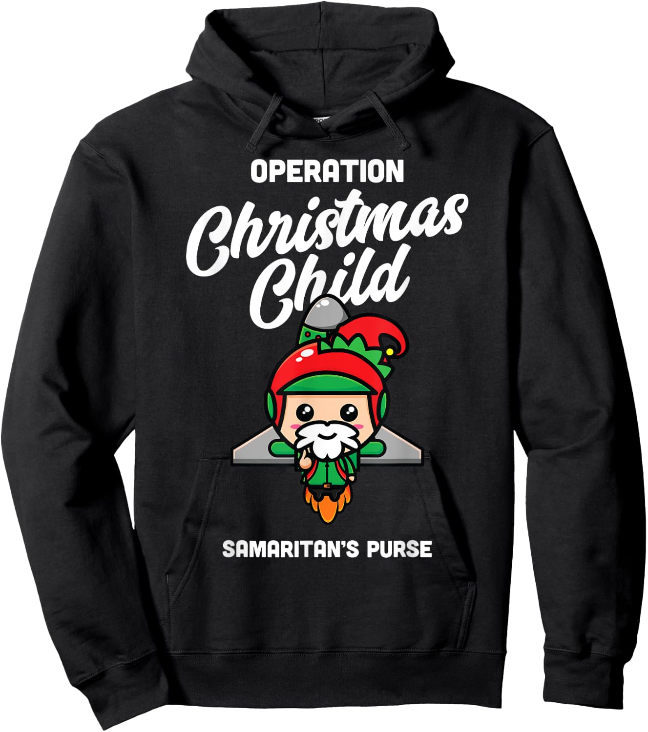 Operation Christmas Child Samaritan's Purse Christmas Xmas Hoodie - Hoodie | Black