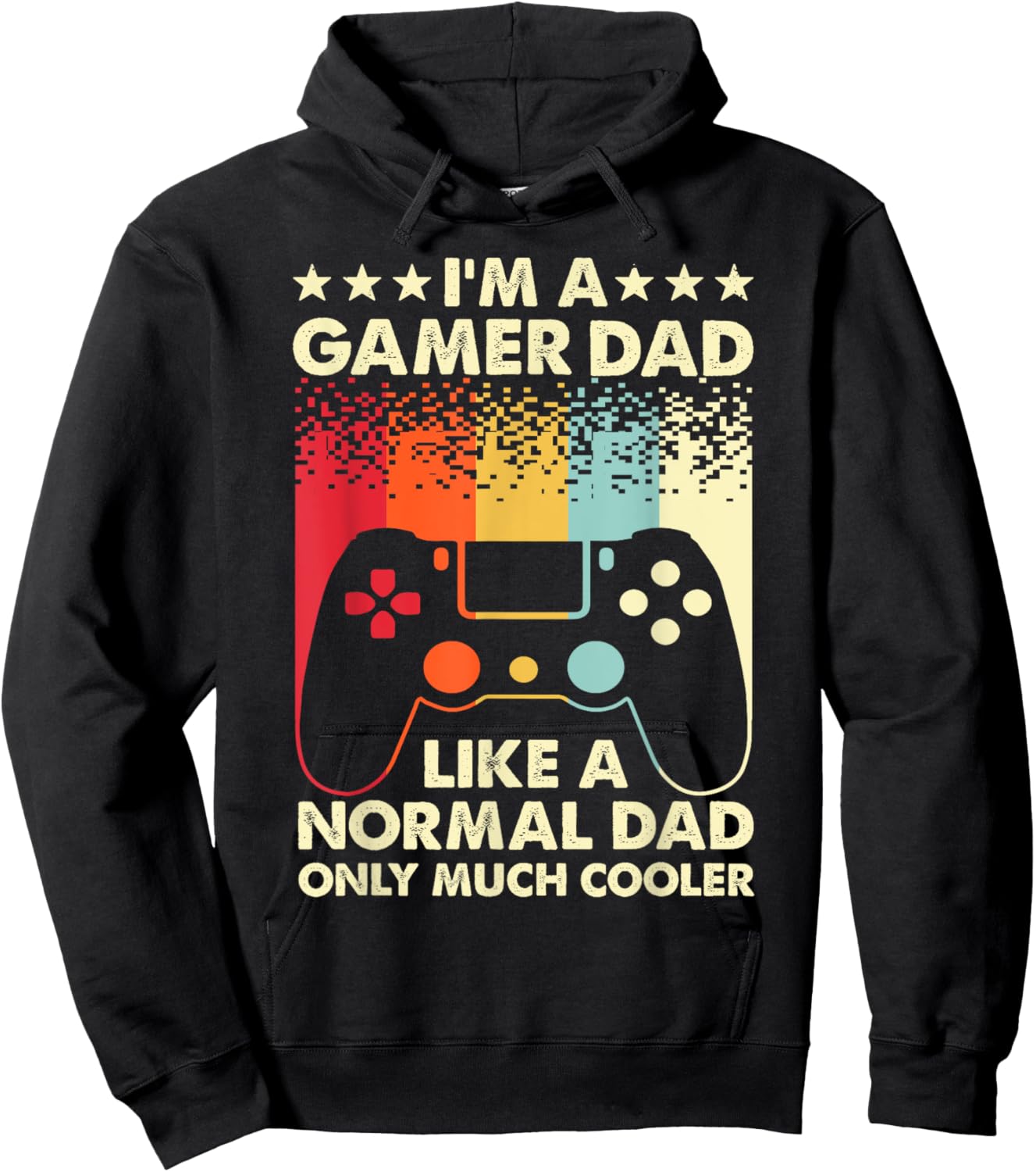 Cool Gamer Dad Father Gaming Computer Video Gamers Hoodie - Hoodie | Black