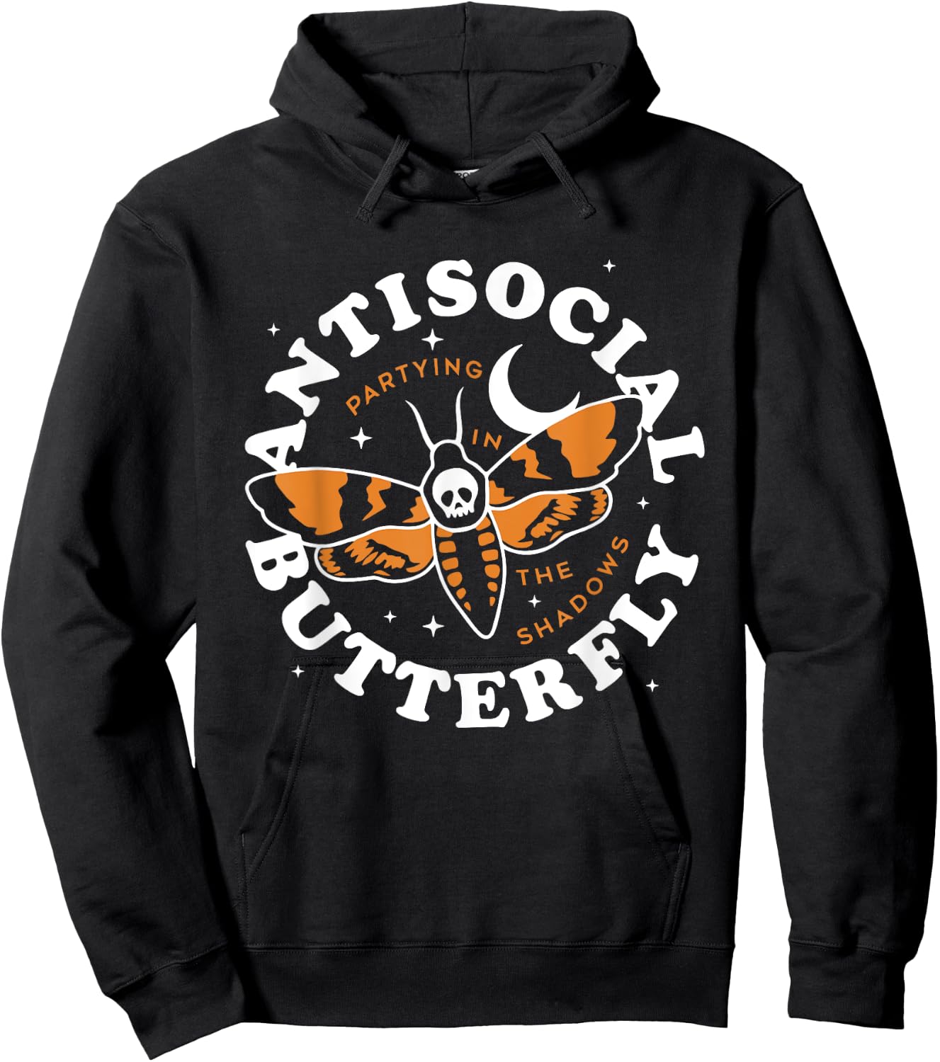 Antisocial Butterfly Partying In The Shadows Apparel Hoodie - Hoodie | Black