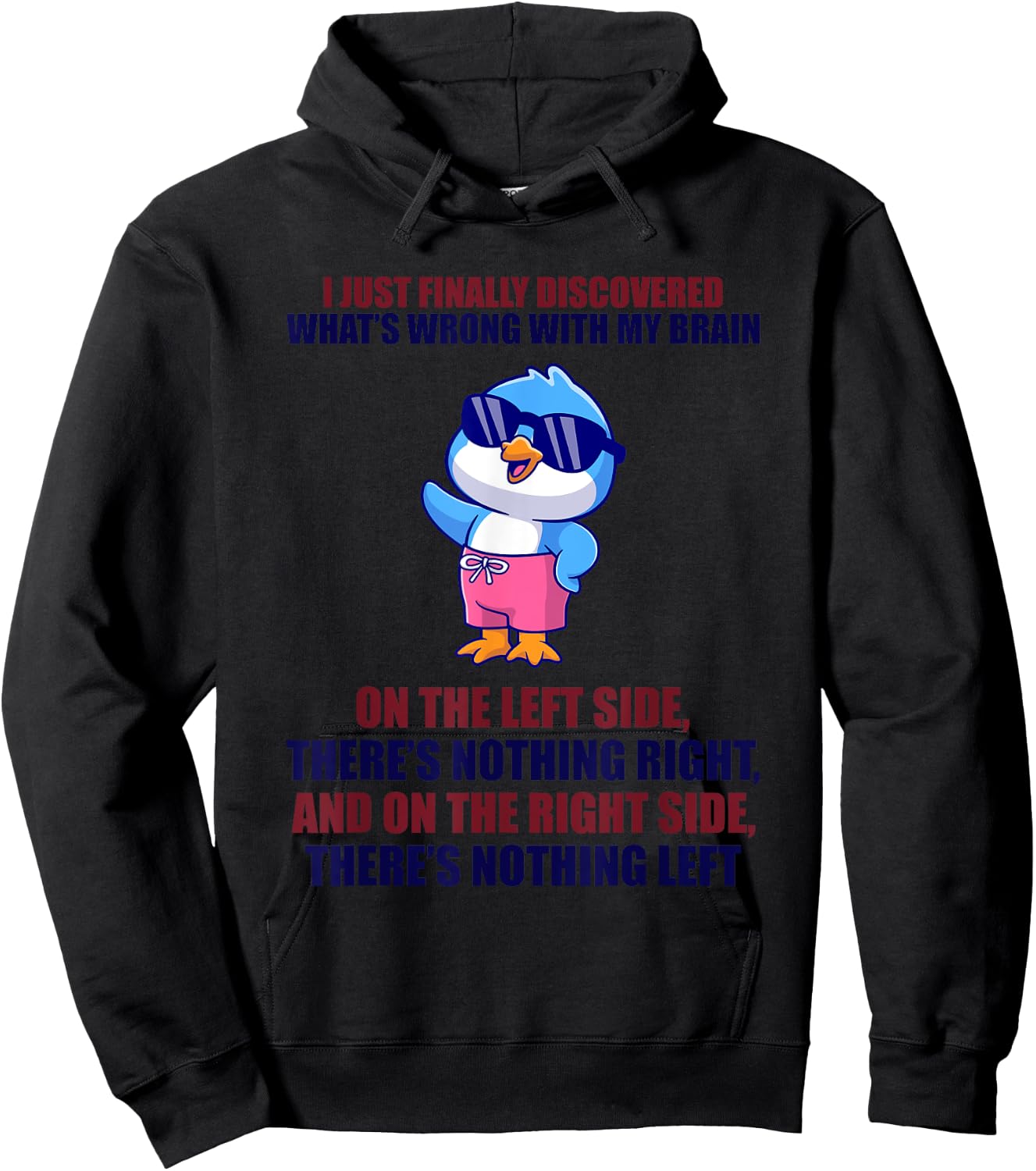 Happy I Just Finally Discovered What’s Wrong With My Brain Hoodie - Hoodie | Black